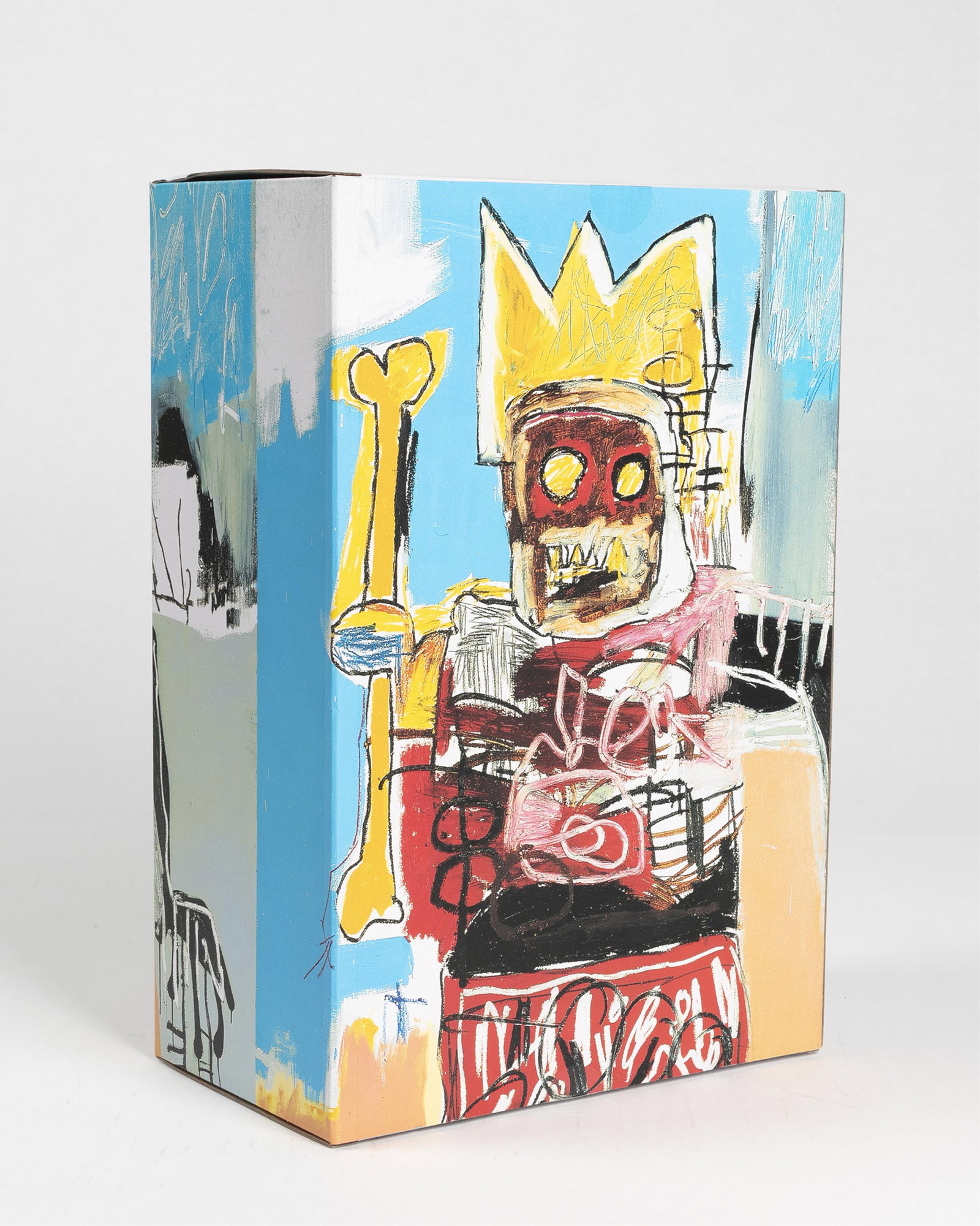 Jean-Michel Basquiat, 11688, 11695 1960-1988, Bearbrick 100% and 400%, Jean Michel-Basquiat #6: Jean-Michel Basquiat 11688, 11695, 1960-1988 Bearbrick 100% and 400%, Jean Michel-Basquiat #6 2021 Bearbrick X Jean-Michel Basquiat two adjustable cast vinyl figures 100%: 3 inches (height) 400%: 10-3