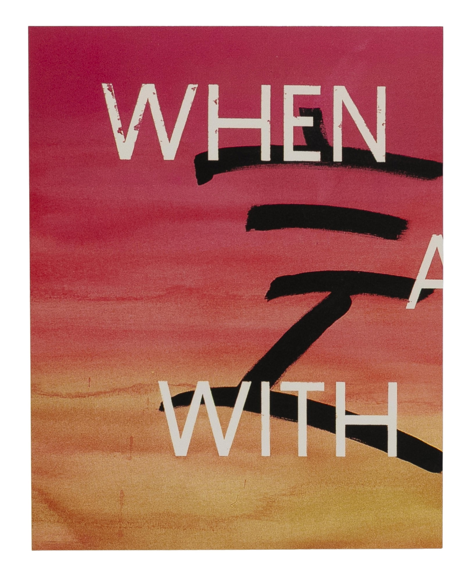 Ed Ruscha, 11500, 11503 1937-2026, Words of Wisdom (When Buying Taxi Cab...) (1 of 2)