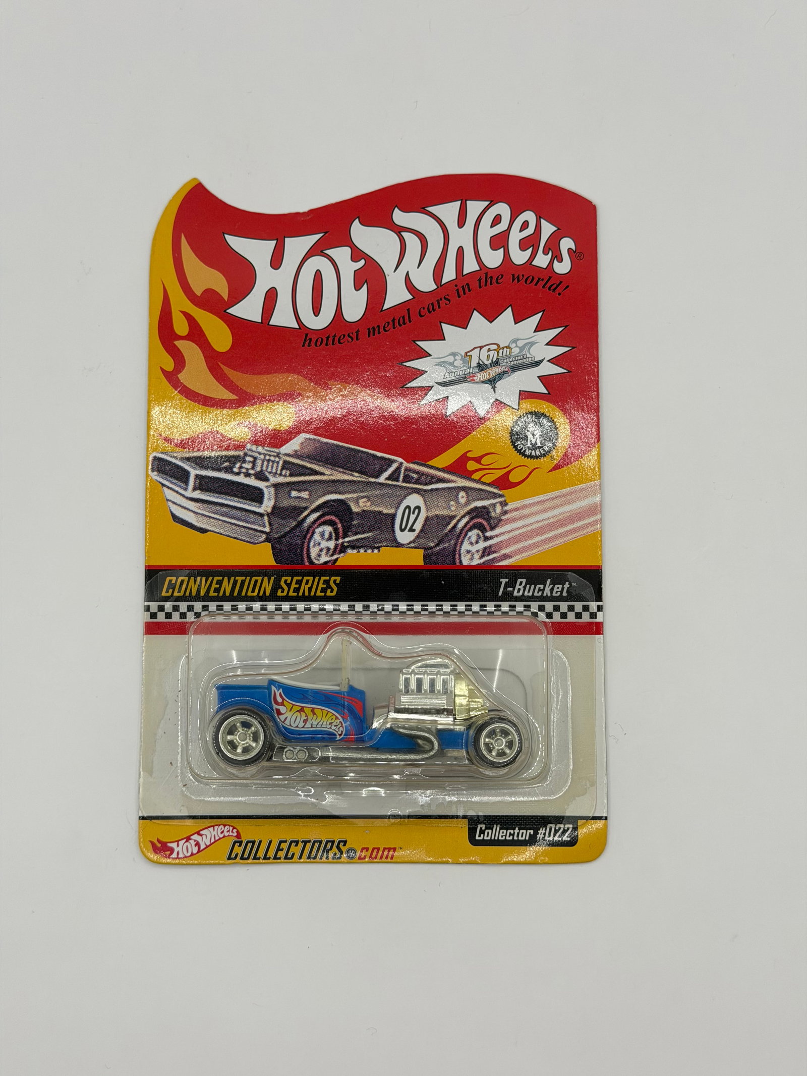 Hot Wheels RLC 2002 Blue T-Bucket Convention Series Collector 022 #1781/2500: Factory sealed RLC cars coming from the estate of a 25+ year long collector. IN HOUSE SHIPPING IS AVAILABLE. Shipping can be calculated as follows: $10 handling fee ($10 whether 1 won lot or 100 won l
