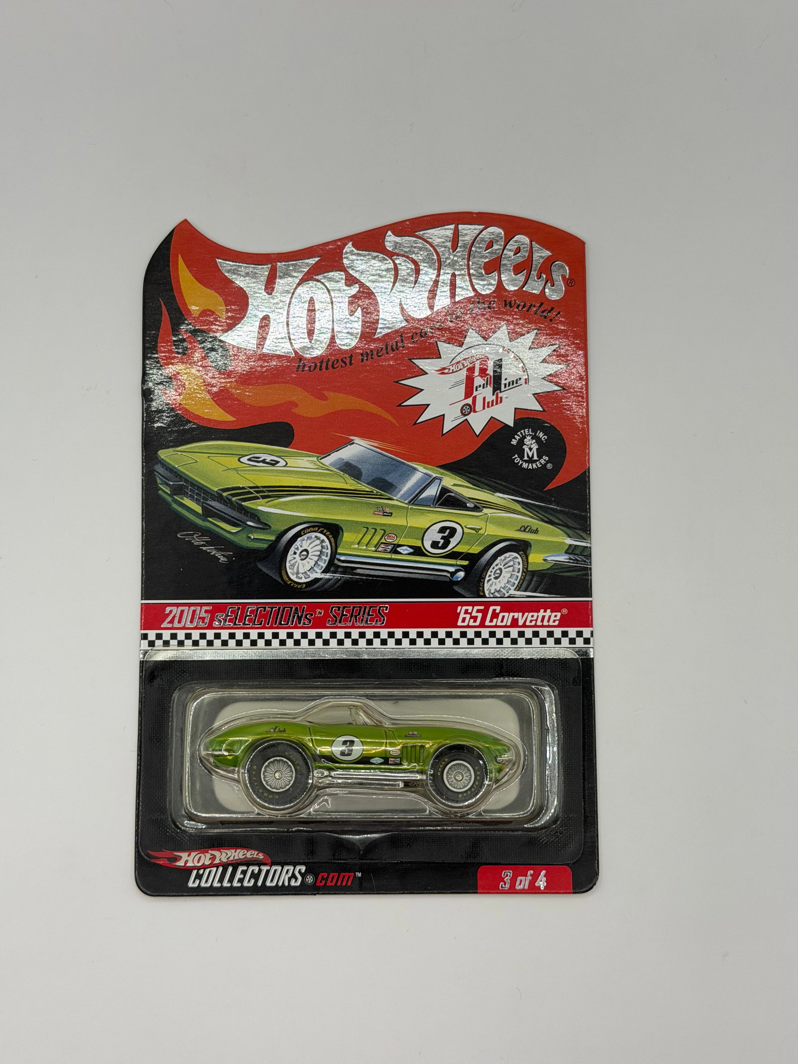 Hot Wheels RLC 2005 Selection Series Green 65 Corvette #5593/7832: Factory sealed RLC cars coming from the estate of a 25+ year long collector. IN HOUSE SHIPPING IS AVAILABLE. Shipping can be calculated as follows: $10 handling fee ($10 whether 1 won lot or 100 won l