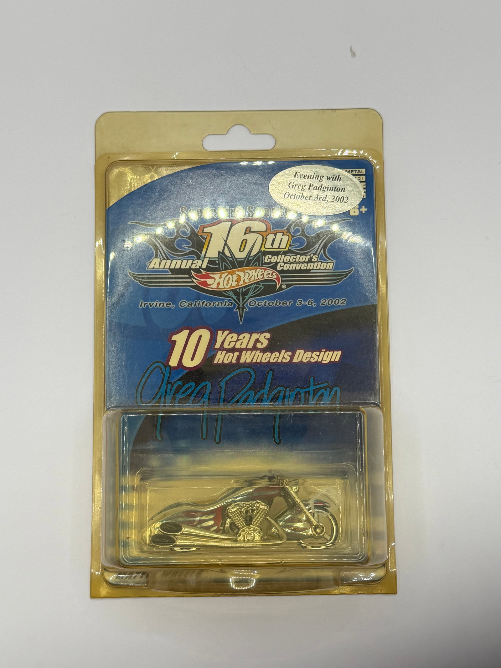 Hot Wheels Convention 2002 Irvine CA Greg Padginton Scorchin Scooter /4000: Factory sealed RLC cars coming from the estate of a 25+ year long collector. IN HOUSE SHIPPING IS AVAILABLE. Shipping can be calculated as follows: $10 handling fee ($10 whether 1 won lot or 100 won l