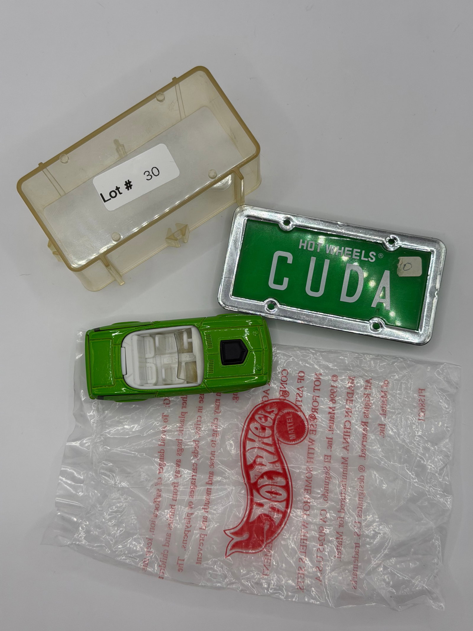 Hot Wheels License Plate Series 1996 Cuda: Factory sealed RLC cars coming from the estate of a 25+ year long collector. IN HOUSE SHIPPING IS AVAILABLE. Shipping can be calculated as follows: $10 handling fee ($10 whether 1 won lot or 100 won l