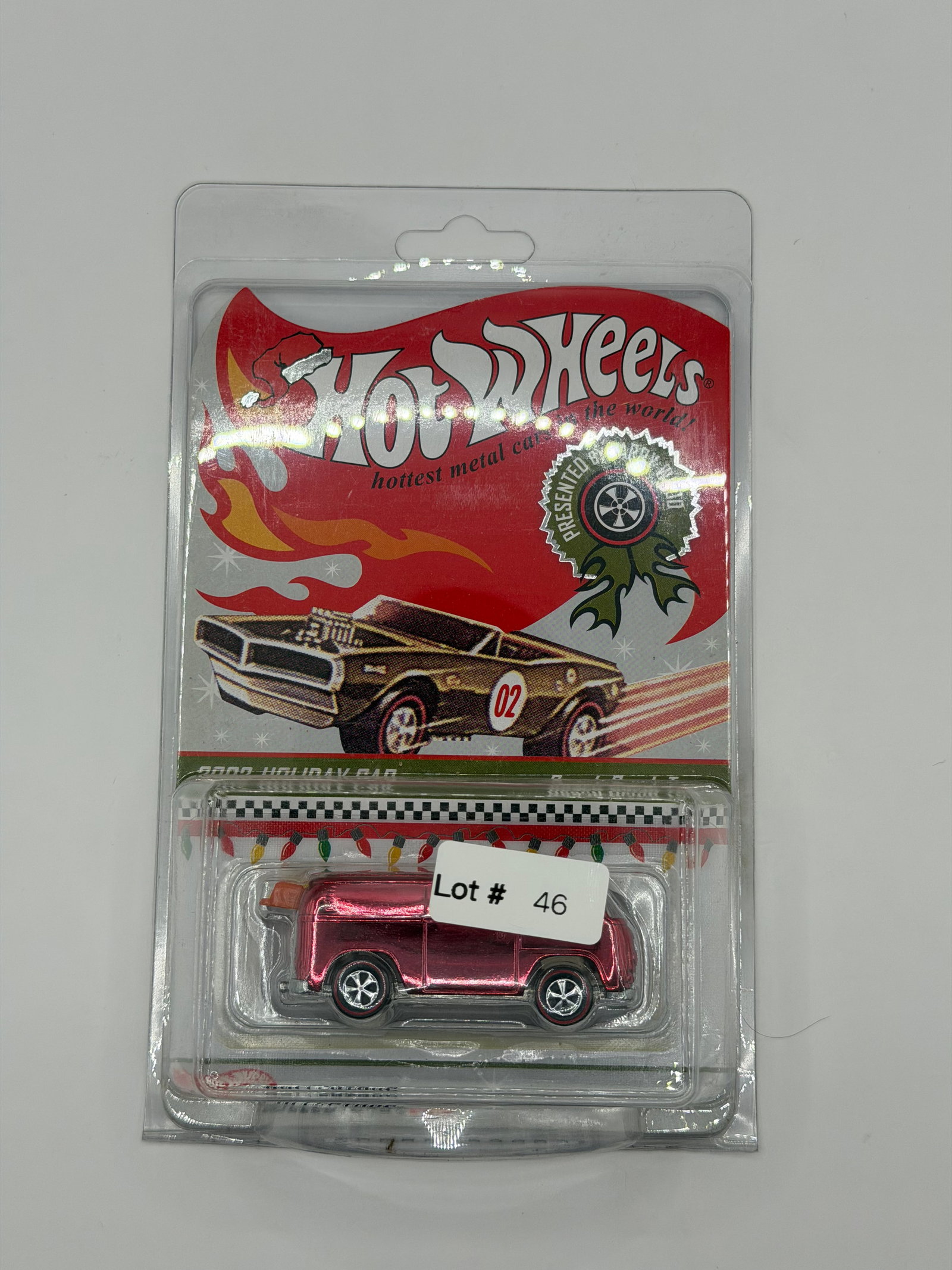 Hot Wheels RLC 2002 Holiday Car Beach Bomb Too Pink #4465/10,000: Factory sealed RLC cars coming from the estate of a 25+ year long collector. IN HOUSE SHIPPING IS AVAILABLE. Shipping can be calculated as follows: $10 handling fee ($10 whether 1 won lot or 100 won l