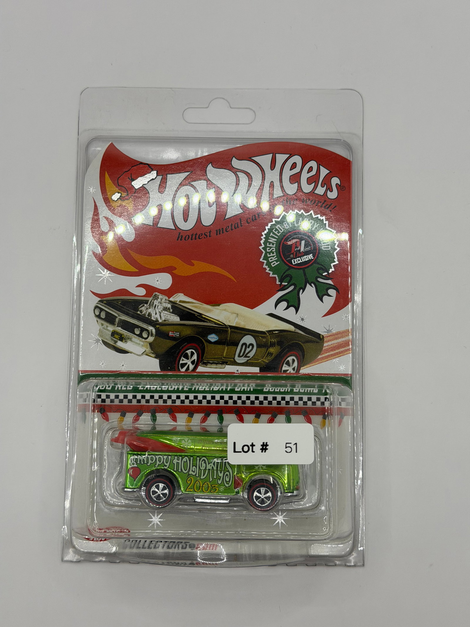 Hot Wheels RLC 2003 Exclusive Holiday Car Beach Bomb #428/11,914: Factory sealed RLC cars coming from the estate of a 25+ year long collector. IN HOUSE SHIPPING IS AVAILABLE. Shipping can be calculated as follows: $10 handling fee ($10 whether 1 won lot or 100 won l