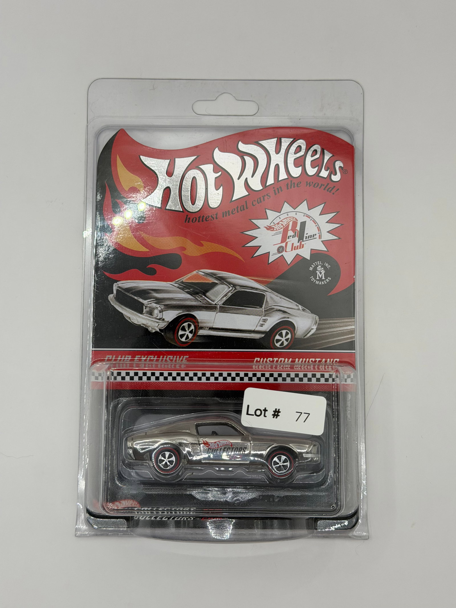 Hot Wheels RLC Club Exclusive Custom Mustang #2917/6000: Factory sealed RLC cars coming from the estate of a 25+ year long collector. IN HOUSE SHIPPING IS AVAILABLE. Shipping can be calculated as follows: $10 handling fee ($10 whether 1 won lot or 100 won l