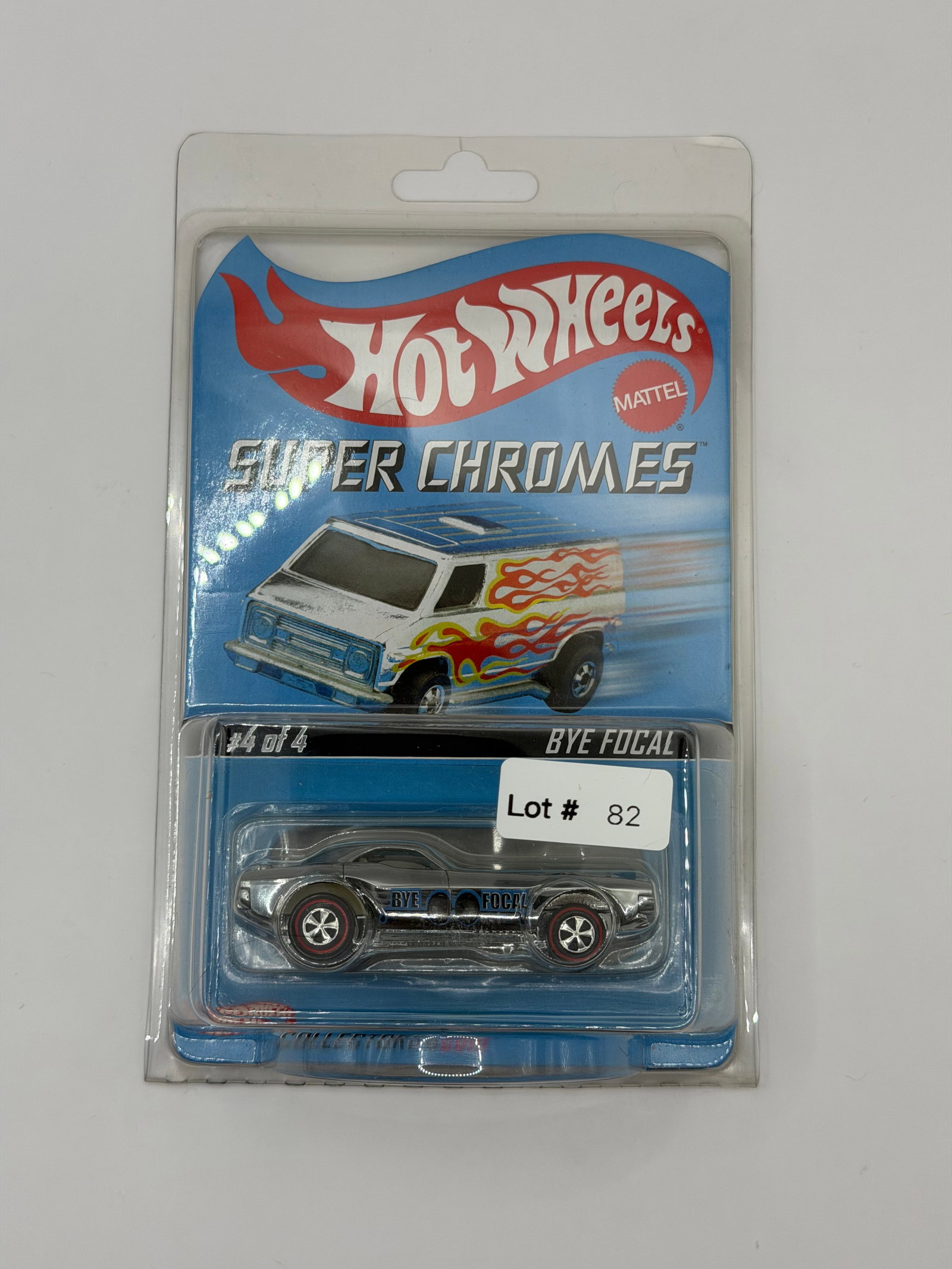 Hot Wheels RLC Super Chromes Bye Focal #2190/12,500: Factory sealed RLC cars coming from the estate of a 25+ year long collector. IN HOUSE SHIPPING IS AVAILABLE. Shipping can be calculated as follows: $10 handling fee ($10 whether 1 won lot or 100 won l