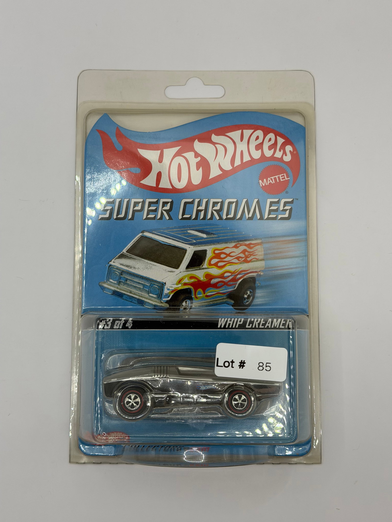 Hot Wheels RLC Super Chromes Whip Creamer #6176/12,500: Factory sealed RLC cars coming from the estate of a 25+ year long collector. IN HOUSE SHIPPING IS AVAILABLE. Shipping can be calculated as follows: $10 handling fee ($10 whether 1 won lot or 100 won l
