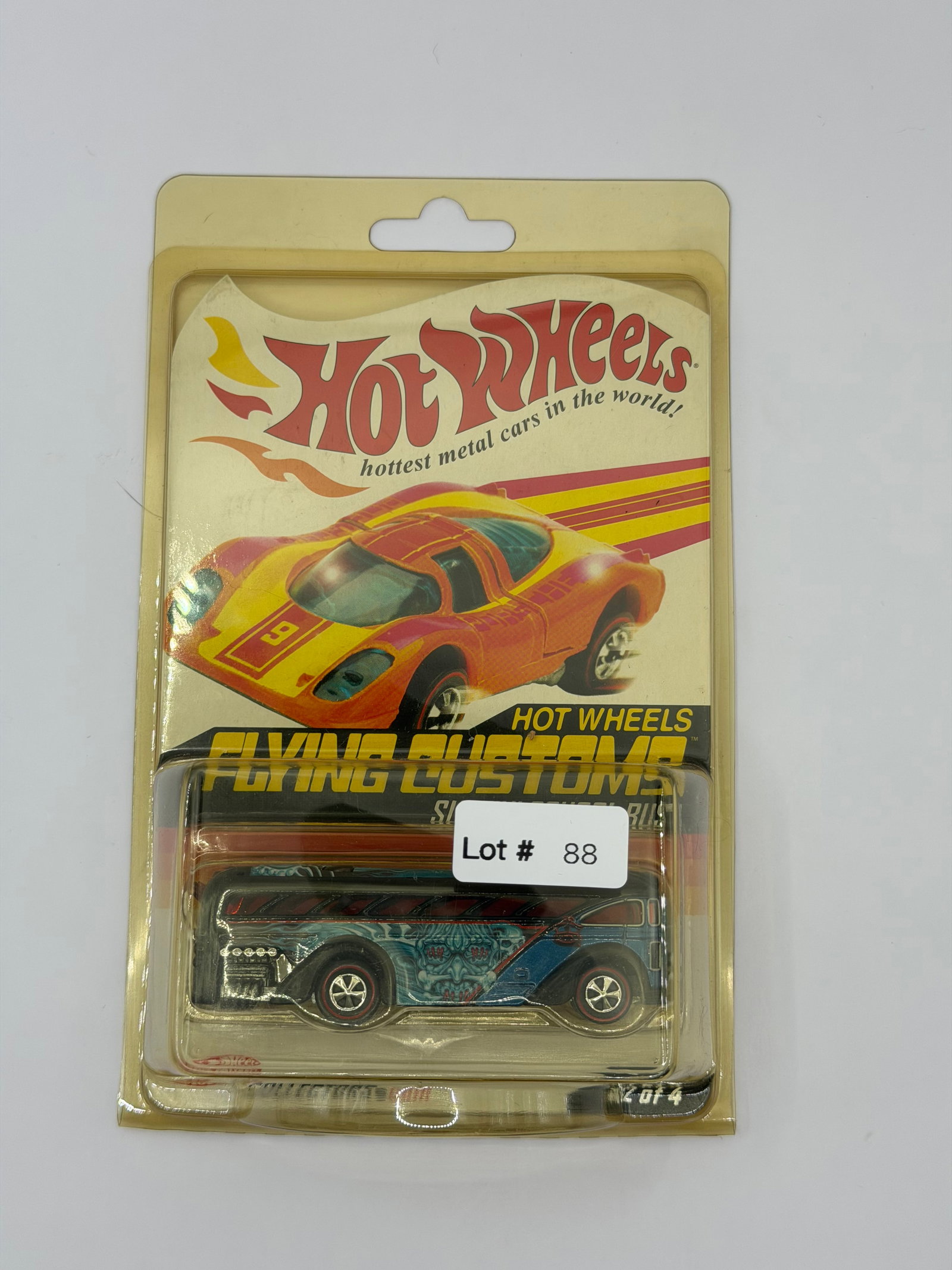 Hot Wheels RLC Flying Customs Surfin School Bus #3724/12,500: Factory sealed RLC cars coming from the estate of a 25+ year long collector. IN HOUSE SHIPPING IS AVAILABLE. Shipping can be calculated as follows: $10 handling fee ($10 whether 1 won lot or 100 won l