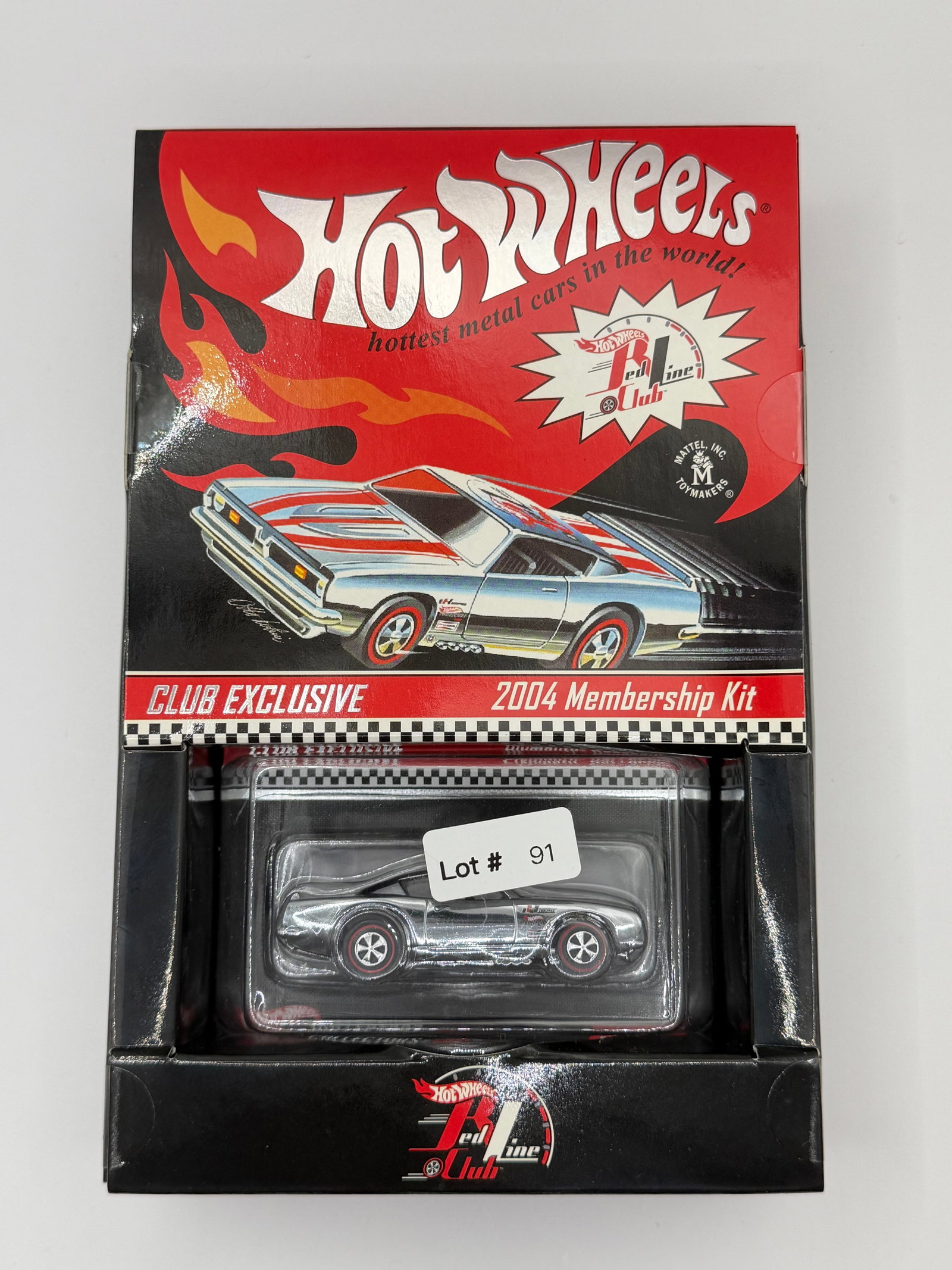 Hot Wheels RLC Club Exclusive 2004 Membership Kit Chrome Custom Barracude #2955/7000: Factory sealed RLC cars coming from the estate of a 25+ year long collector. IN HOUSE SHIPPING IS AVAILABLE. Shipping can be calculated as follows: $10 handling fee ($10 whether 1 won lot or 100 won l