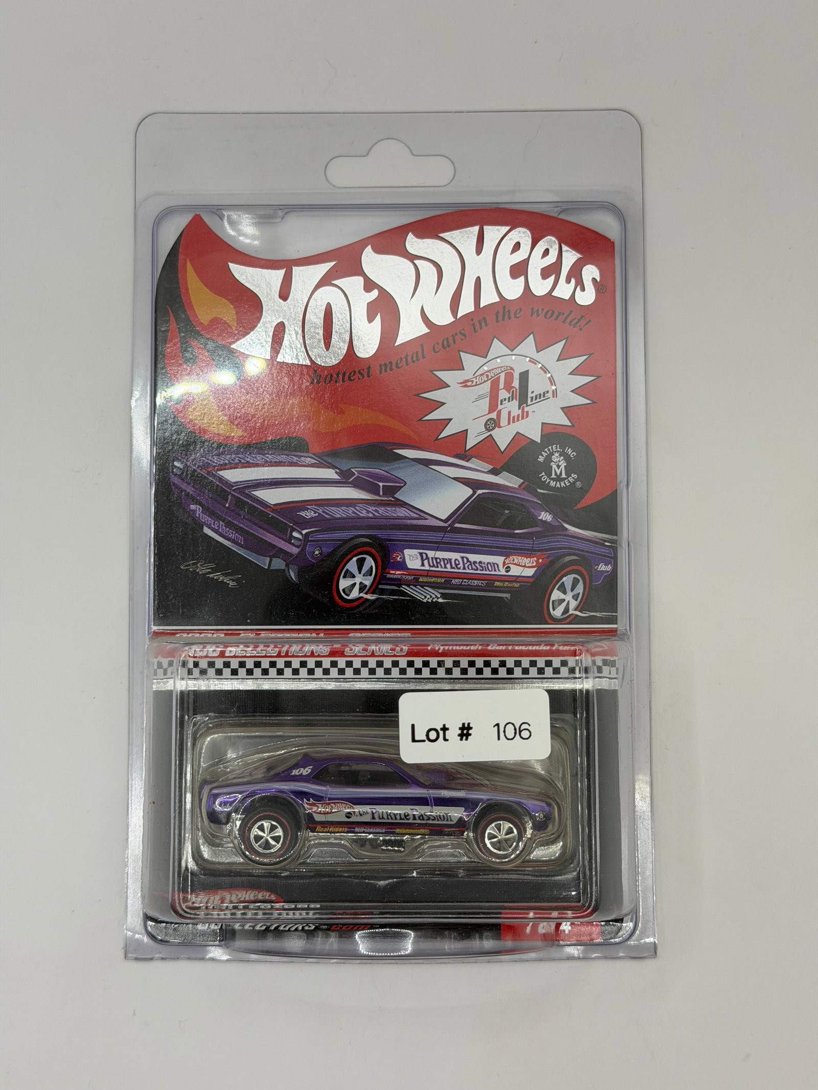Hot Wheels RLC 2006 Selections Series Plymouth Barracuda Funny Car #6935/9813: Factory sealed RLC cars coming from the estate of a 25+ year long collector. IN HOUSE SHIPPING IS AVAILABLE. Shipping can be calculated as follows: $10 handling fee ($10 whether 1 won lot or 100 won l
