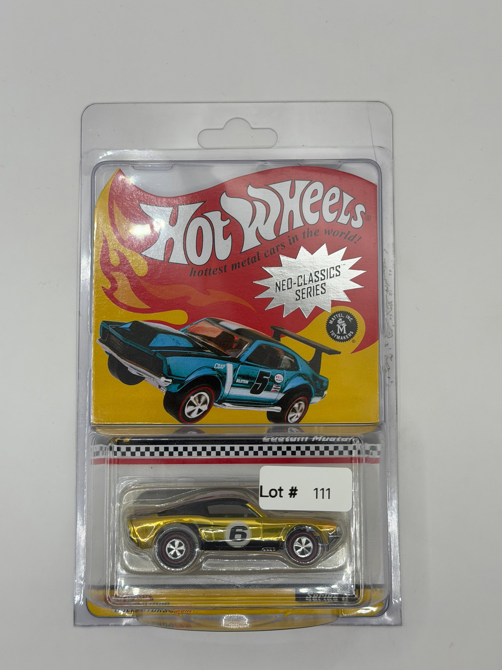 Hot Wheels RLC Club Neo Classics Series Custom Mustang #1736/11,000: Factory sealed RLC cars coming from the estate of a 25+ year long collector. IN HOUSE SHIPPING IS AVAILABLE. Shipping can be calculated as follows: $10 handling fee ($10 whether 1 won lot or 100 won l