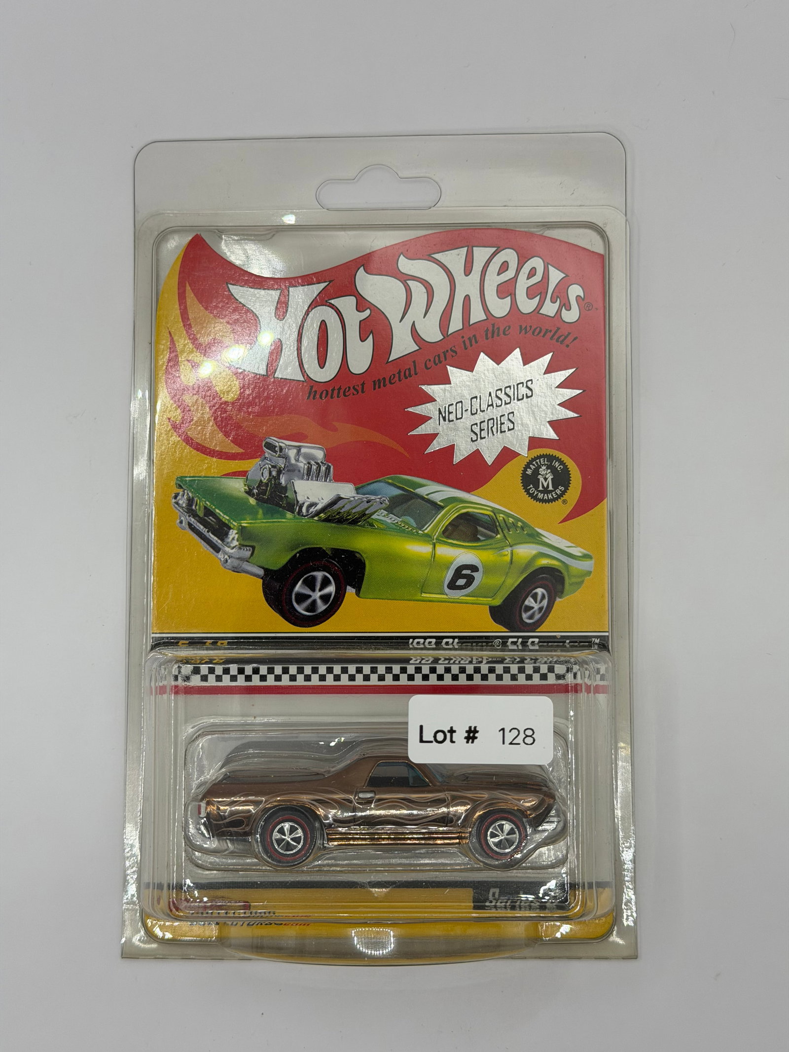 Hot Wheels RLC Club Neo Classics Series El Camino #7400/11,000: Factory sealed RLC cars coming from the estate of a 25+ year long collector. IN HOUSE SHIPPING IS AVAILABLE. Shipping can be calculated as follows: $10 handling fee ($10 whether 1 won lot or 100 won l