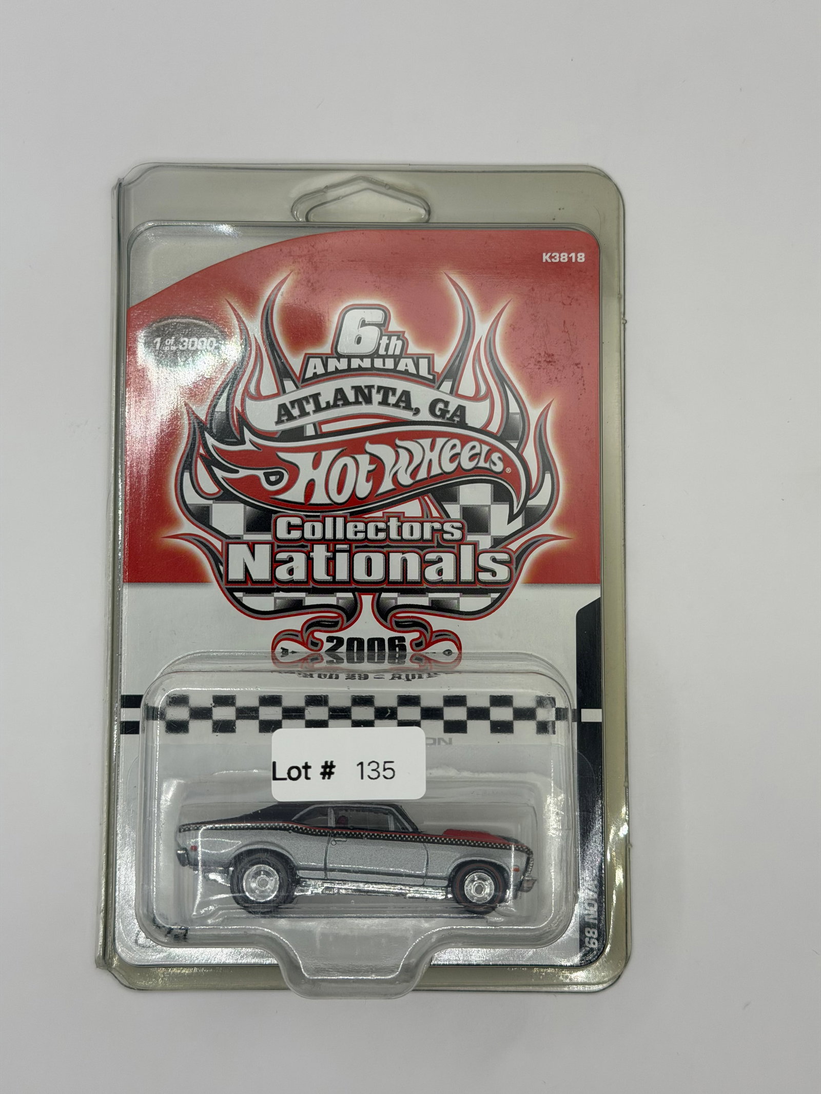 Hot Wheels RLC 2006 Collectors Nationals 68 Nova /3000: Factory sealed RLC cars coming from the estate of a 25+ year long collector. IN HOUSE SHIPPING IS AVAILABLE. Shipping can be calculated as follows: $10 handling fee ($10 whether 1 won lot or 100 won l