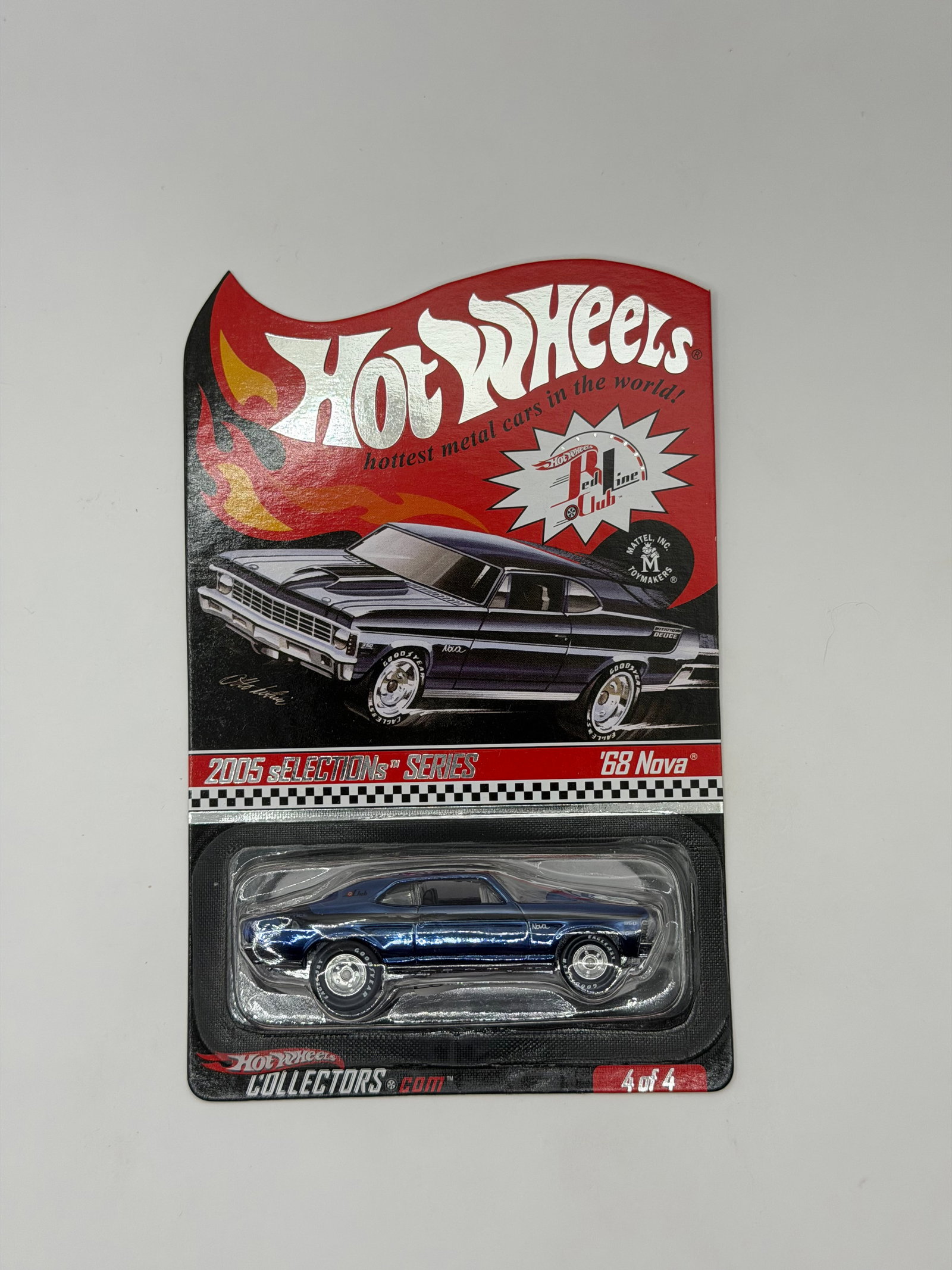 Hot Wheels RLC Selections Series 68 Nova #3384/7950: Factory sealed RLC cars coming from the estate of a 25+ year long collector. IN HOUSE SHIPPING IS AVAILABLE. Shipping can be calculated as follows: $10 handling fee ($10 whether 1 won lot or 100 won l