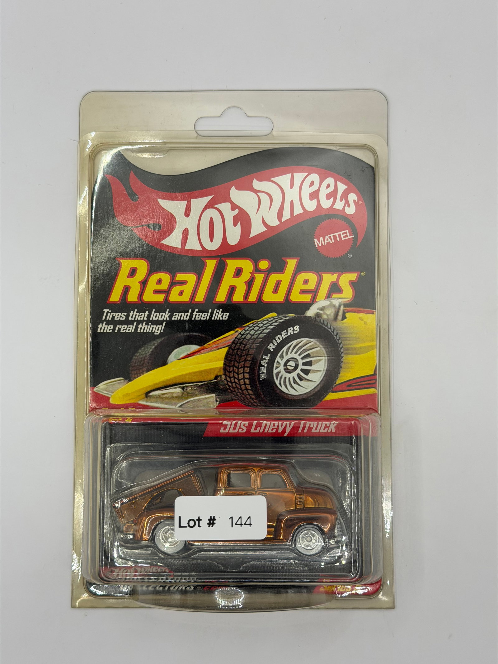 Hot Wheels RLC Real Riders 50s Chevy Truck #2167/11,000: Factory sealed RLC cars coming from the estate of a 25+ year long collector. IN HOUSE SHIPPING IS AVAILABLE. Shipping can be calculated as follows: $10 handling fee ($10 whether 1 won lot or 100 won l