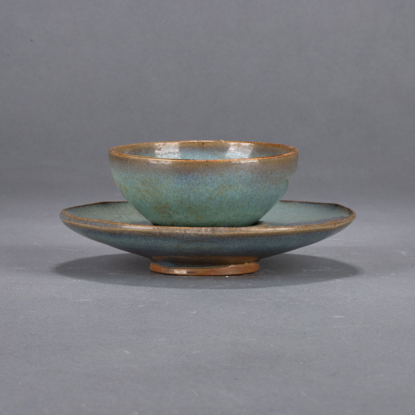 Song Dynasty Jun Kiln Cup Stand Set (1 of 8)