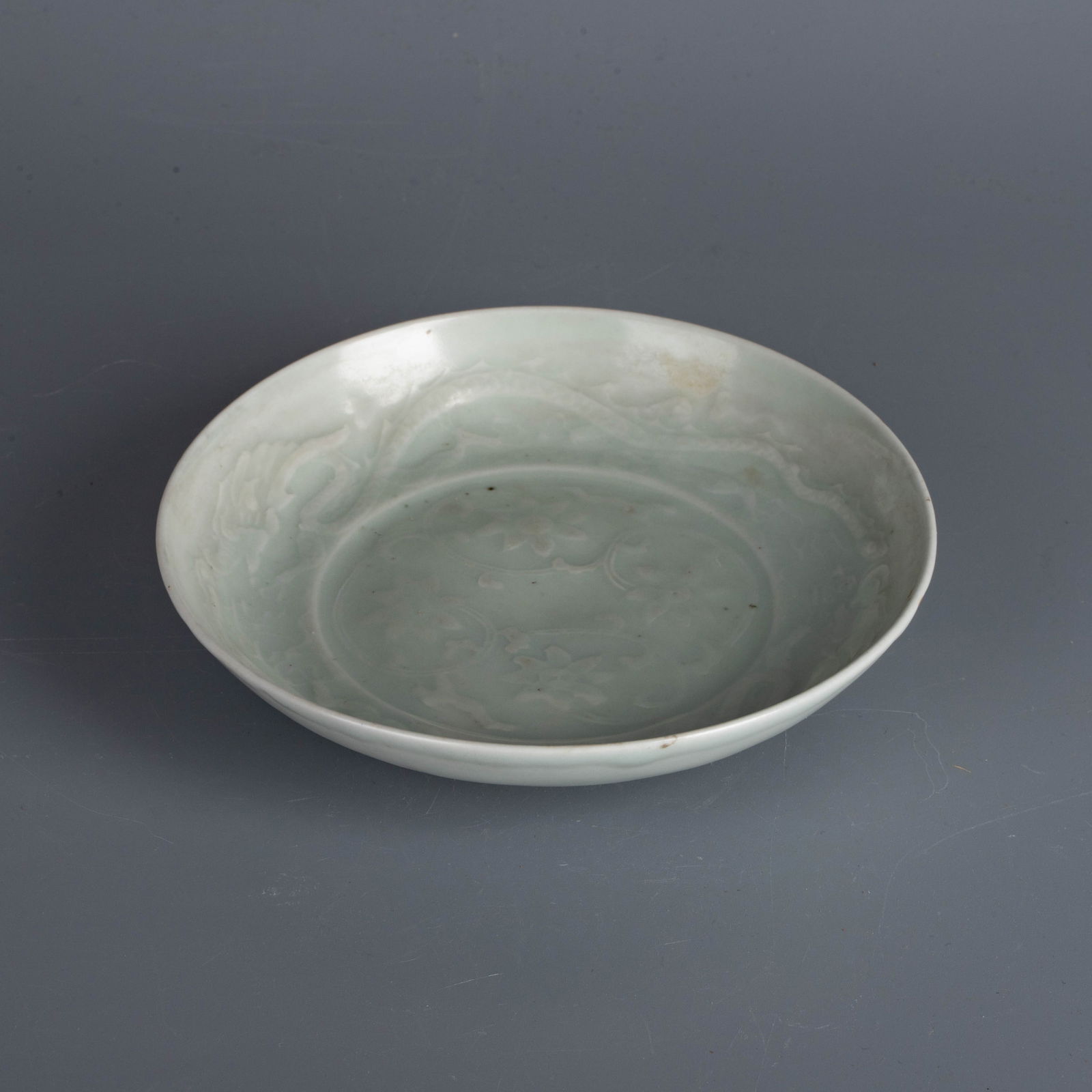 Yuan Dynasty Shufu Ware Dish with Chilong and Floral Design (1 of 6)