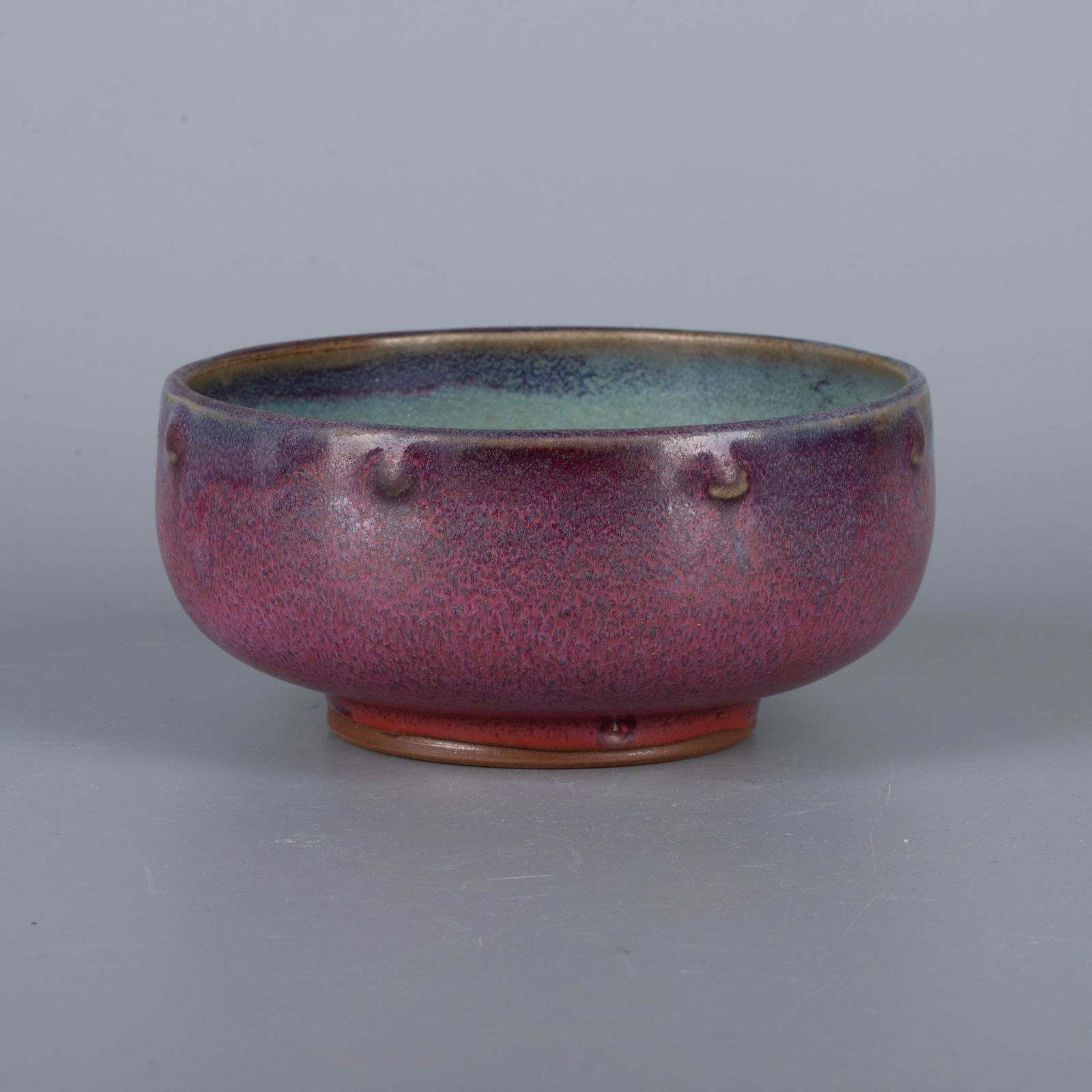 Yuan Dynasty Jun Kiln Rose-purple "Drum-nail" Bowl (1 of 5)