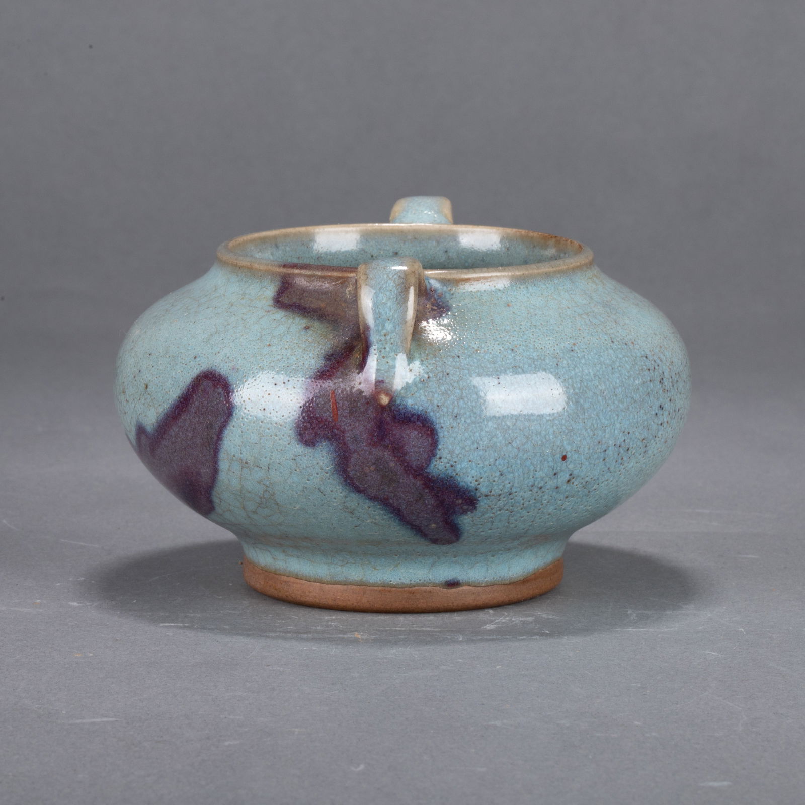 Jun ware jar with two loop handles - 2