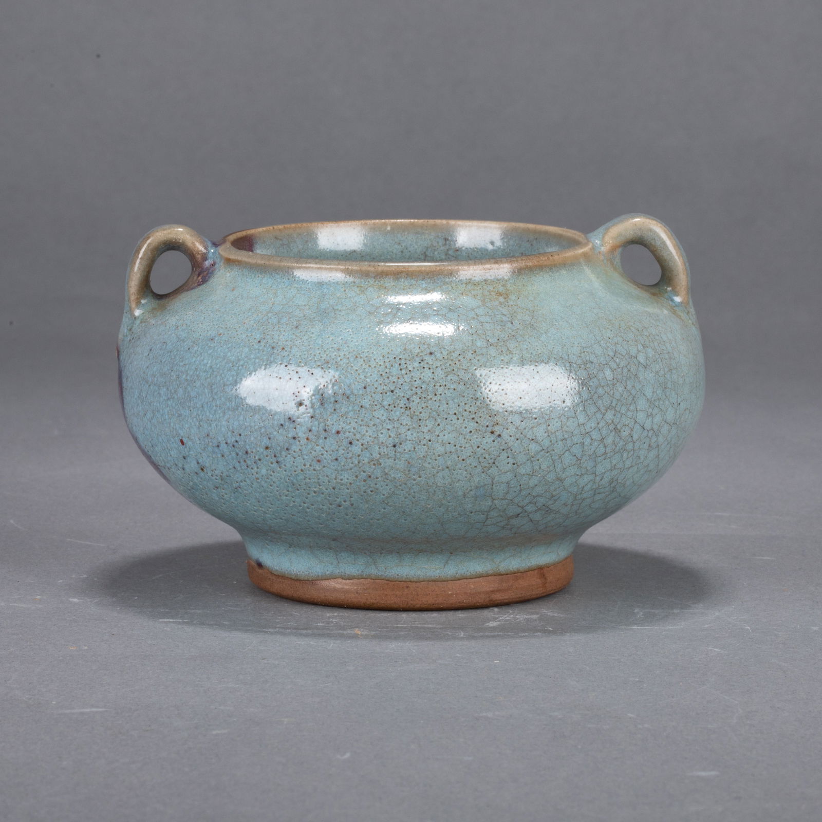 Jun ware jar with two loop handles - 3