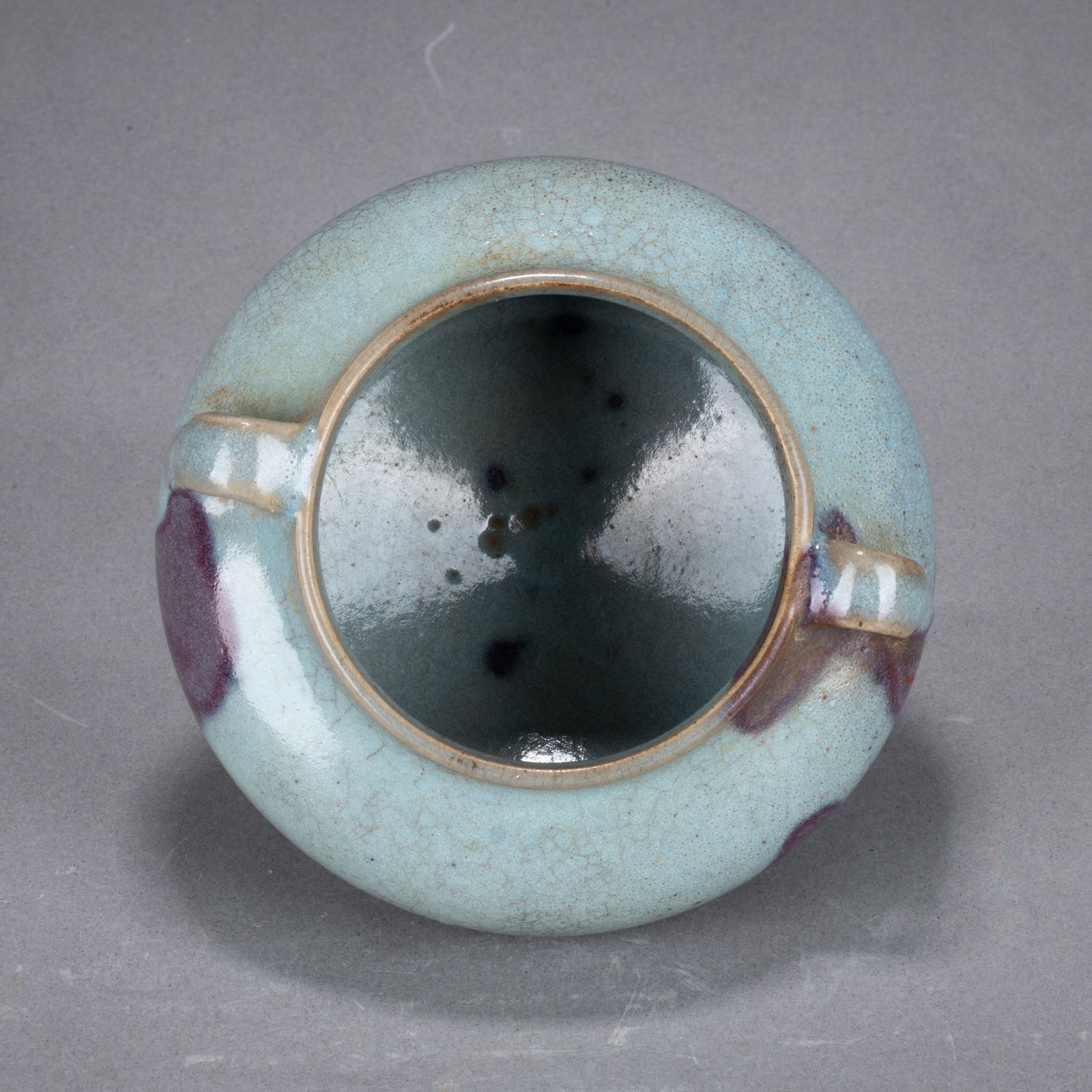 Jun ware jar with two loop handles - 5