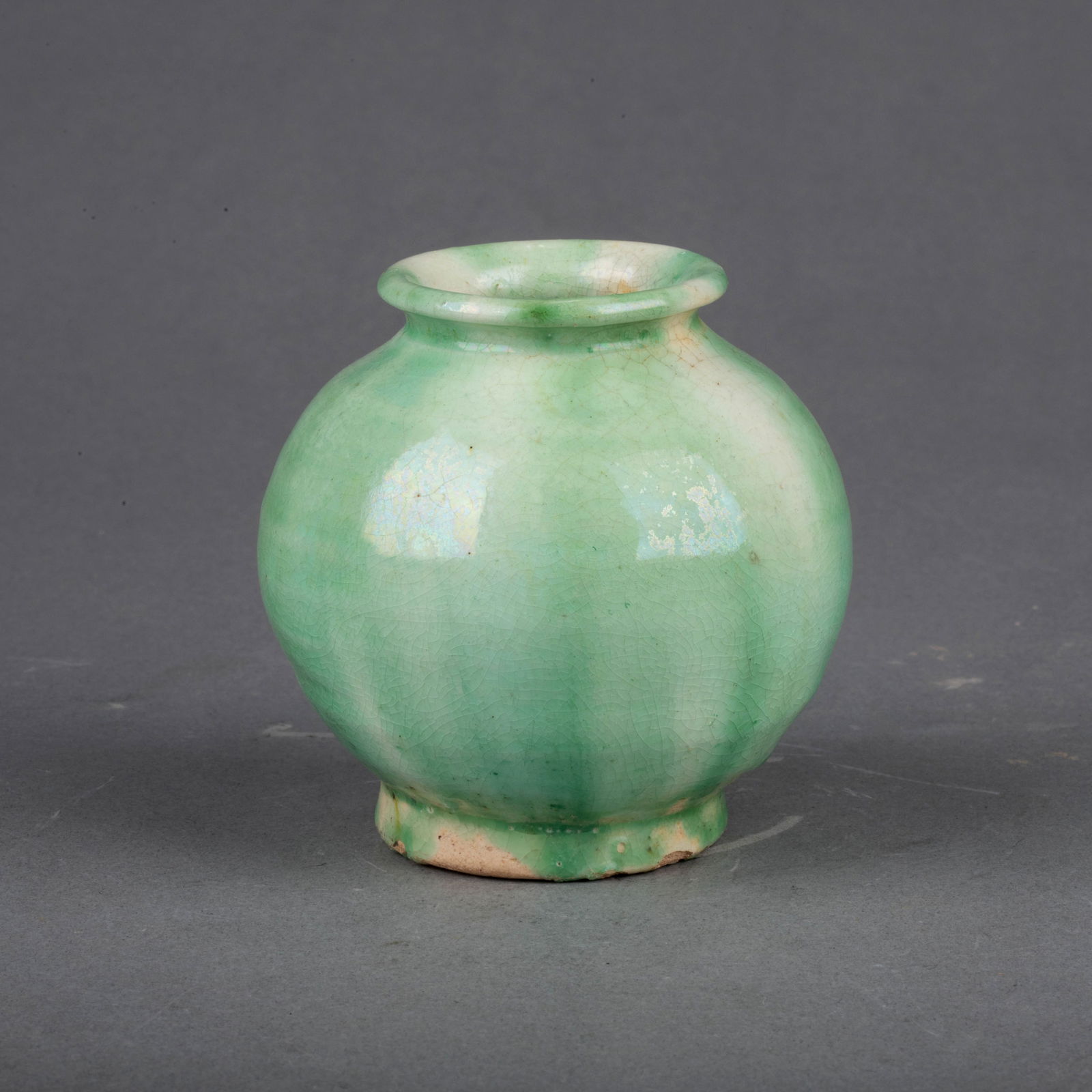 Ancient green-glazed jar: Ancient green-glazed jar