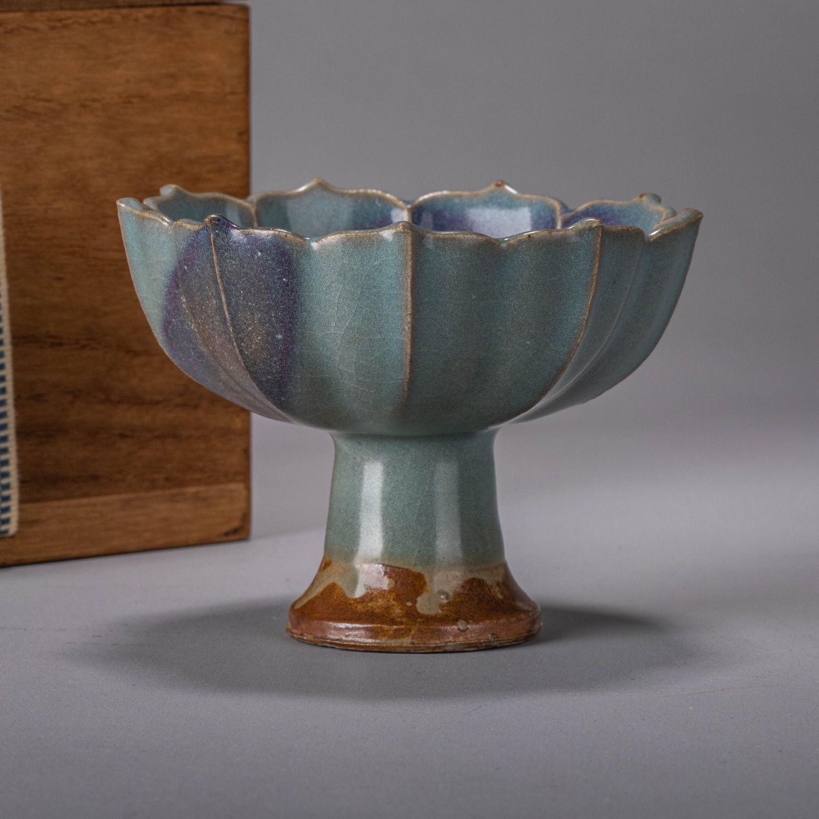 Jun ware stem cup (1 of 7)