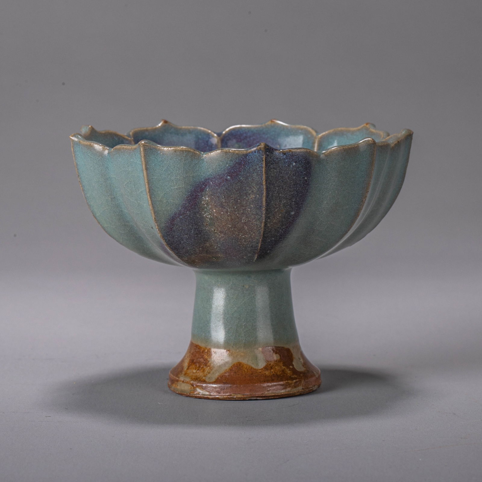 Jun ware stem cup - 2