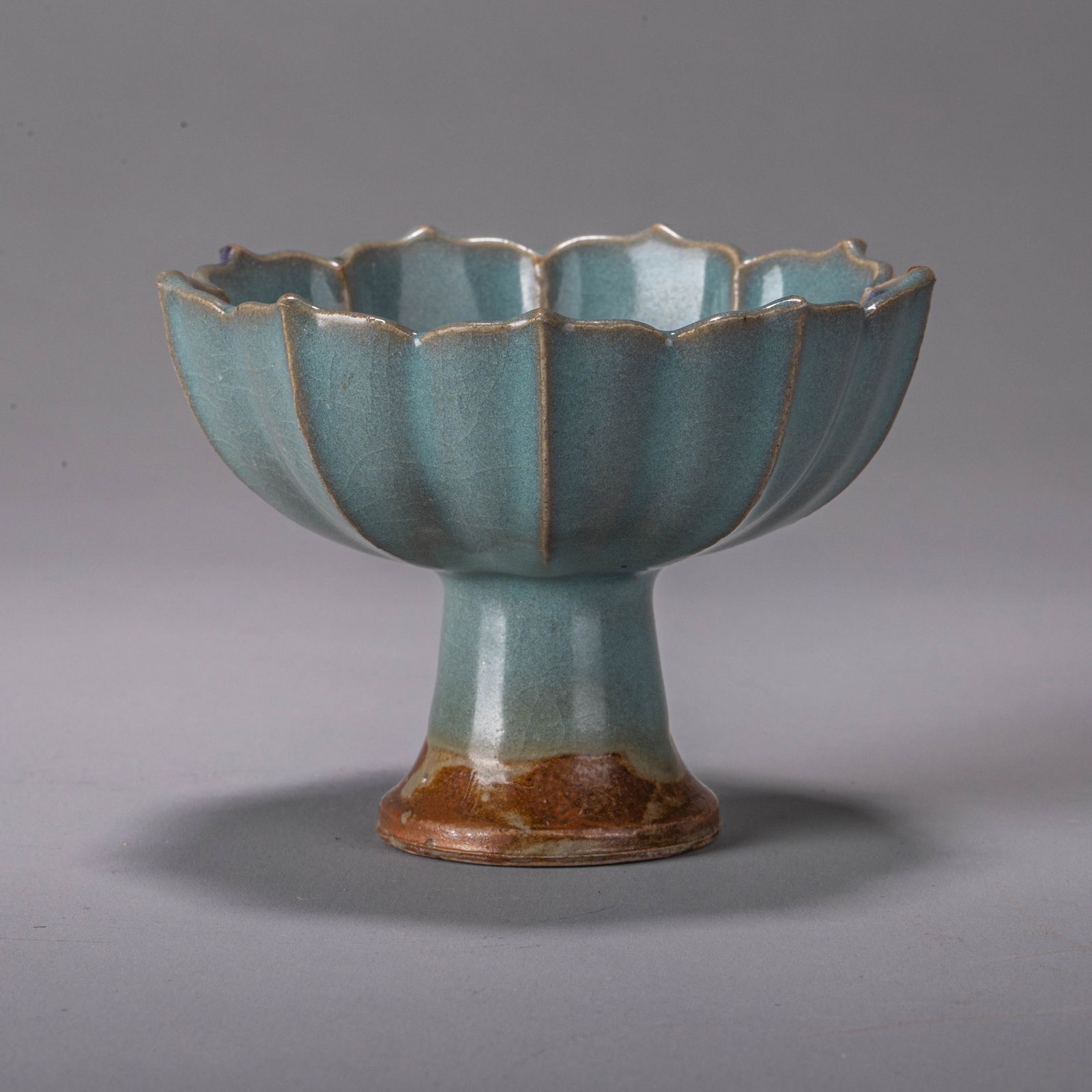 Jun ware stem cup - 5