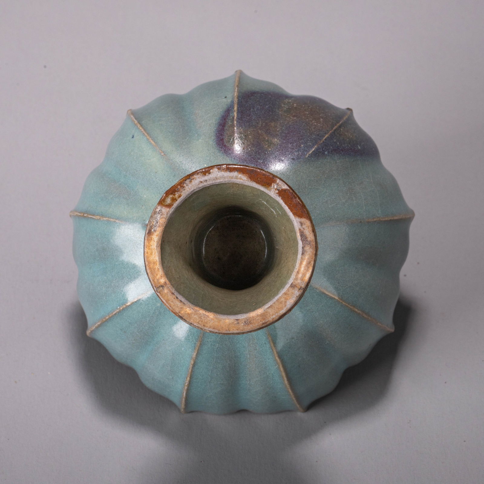 Jun ware stem cup - 7