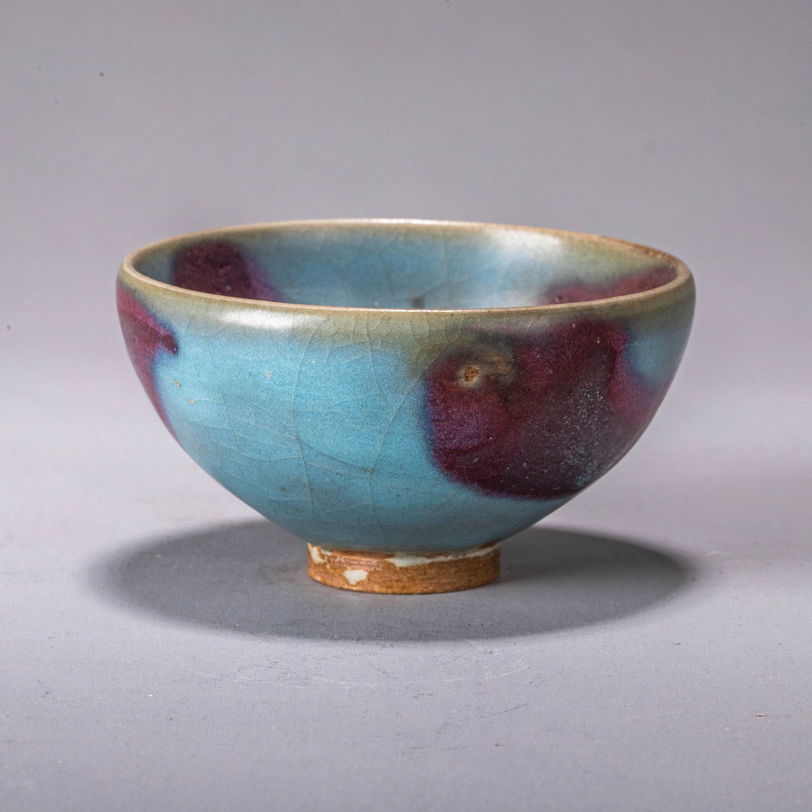 Jun ware small cup with purple splashes - 2