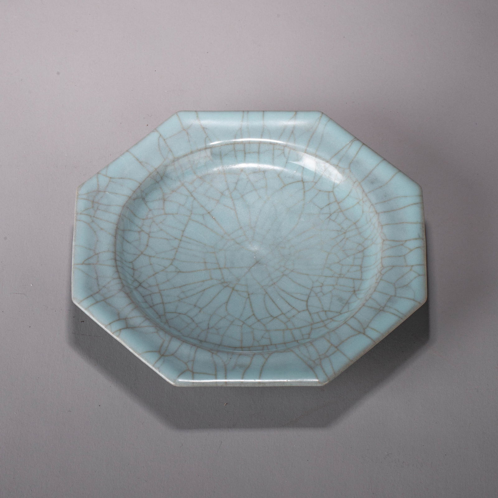 Longquan celadon octagonal dish - 2