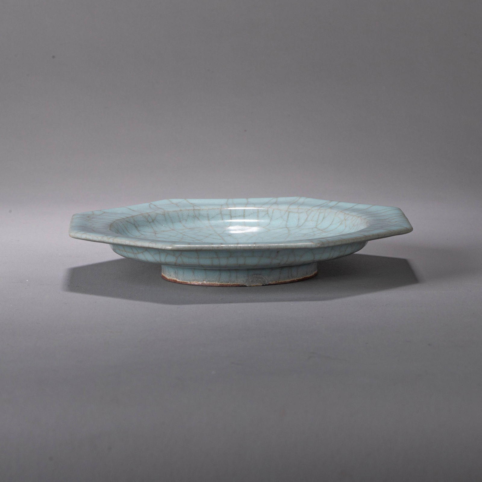 Longquan celadon octagonal dish - 3
