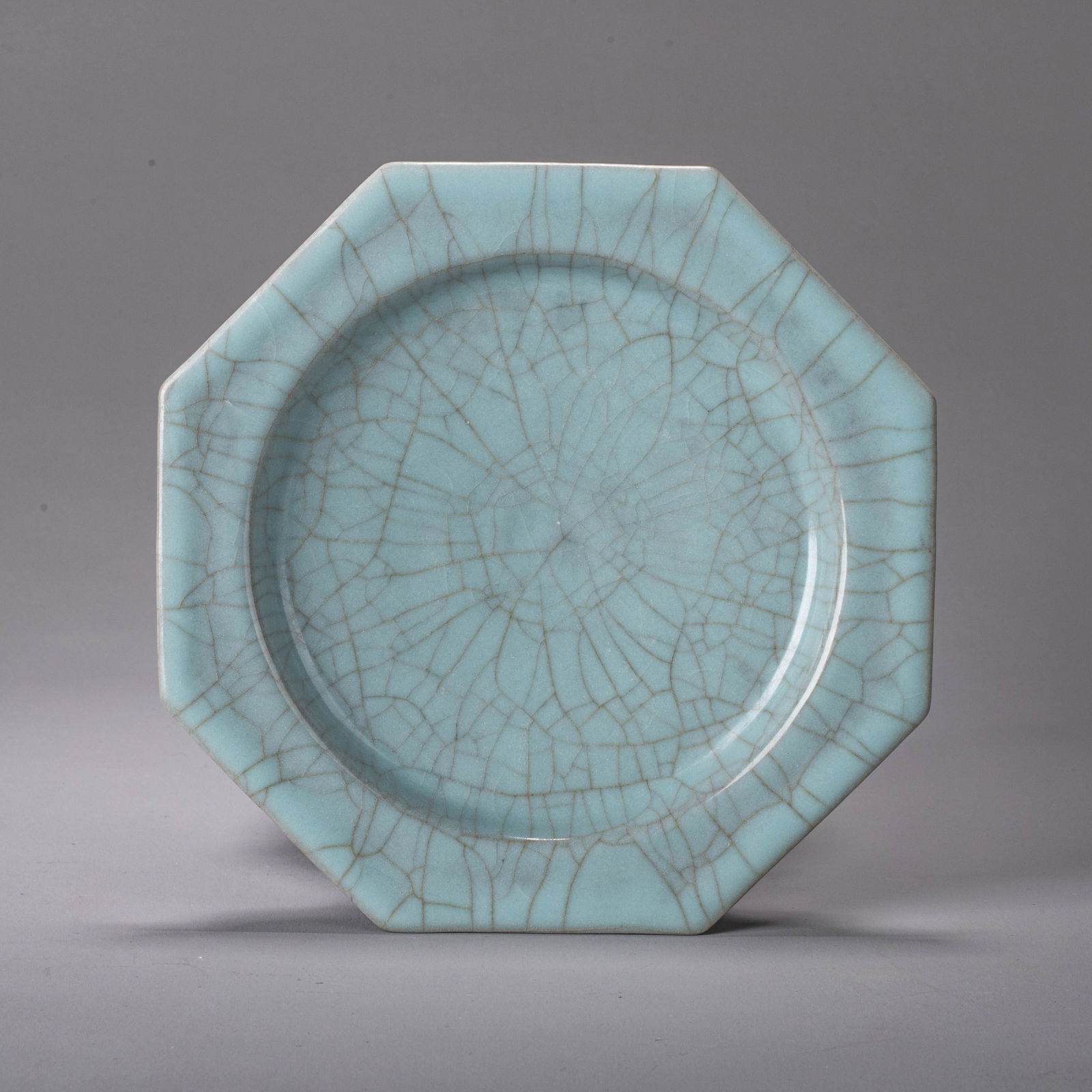 Longquan celadon octagonal dish - 6