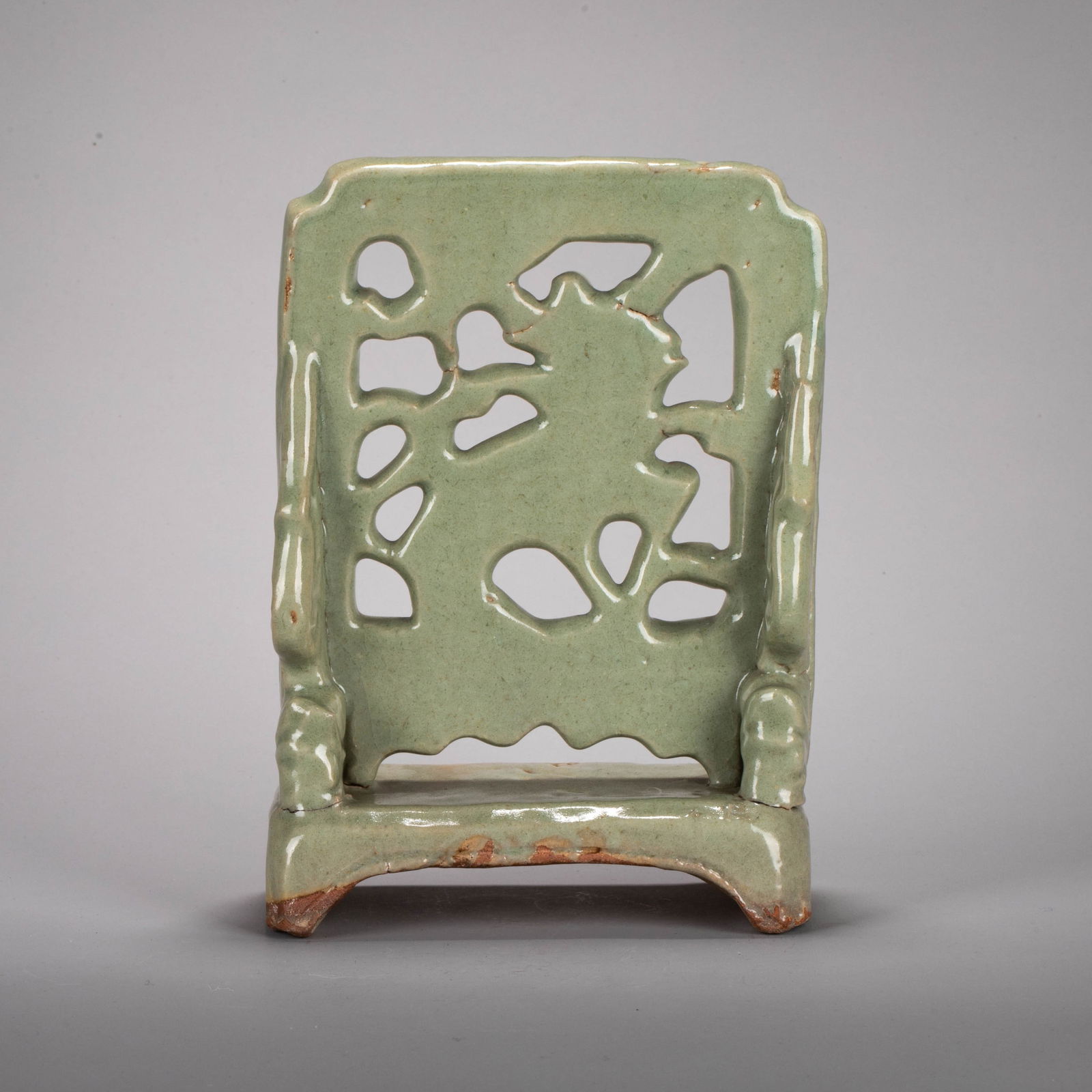 Longquan celadon inkstone screen - 3