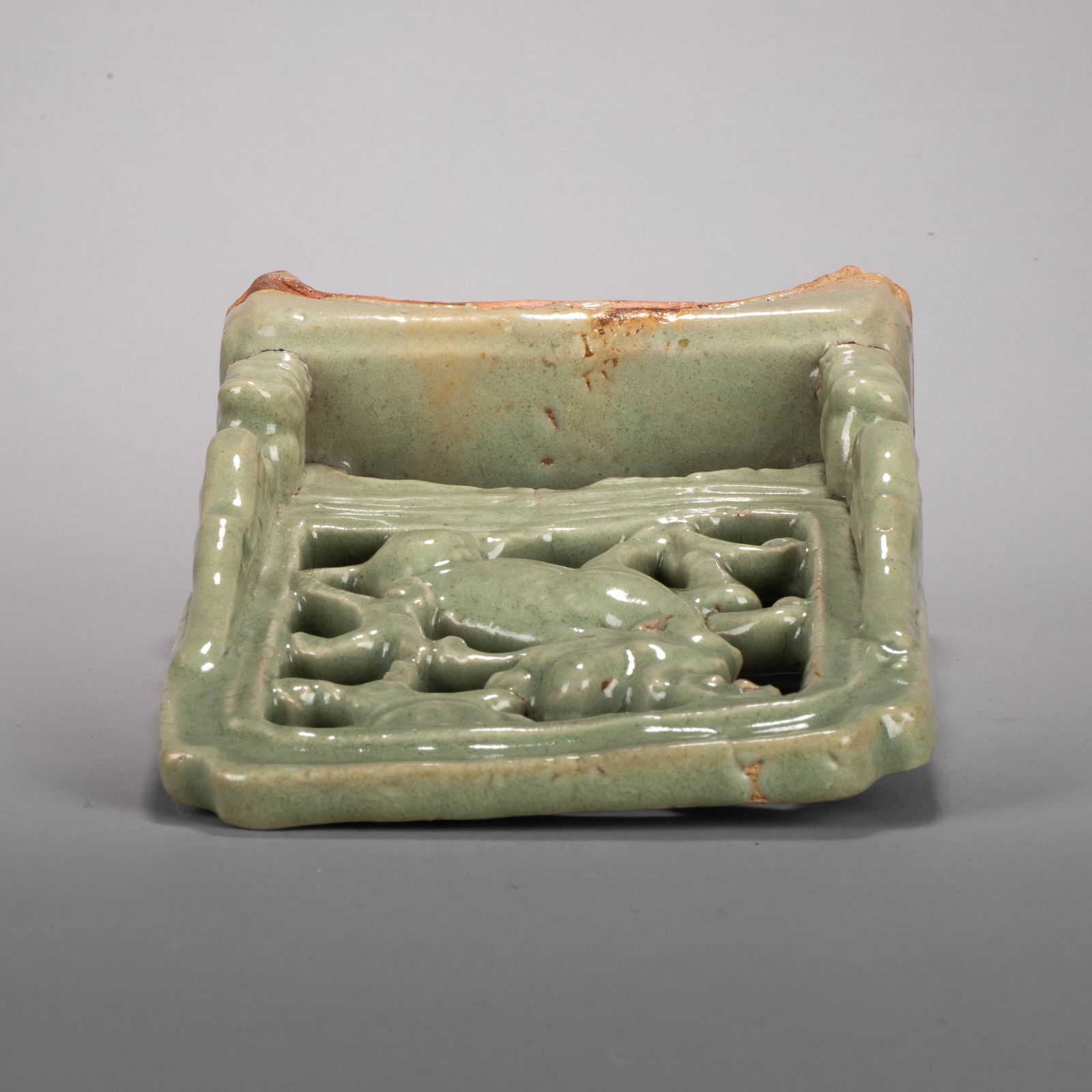 Longquan celadon inkstone screen - 5