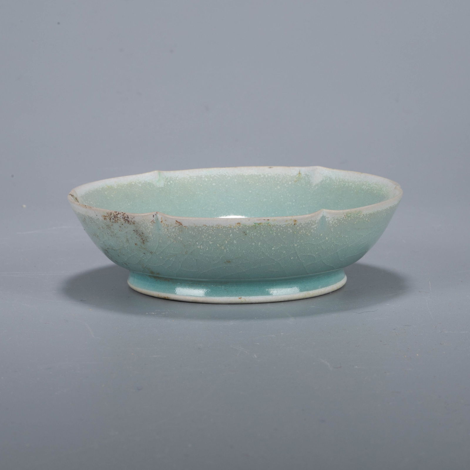 Ru ware lobed dish - 2