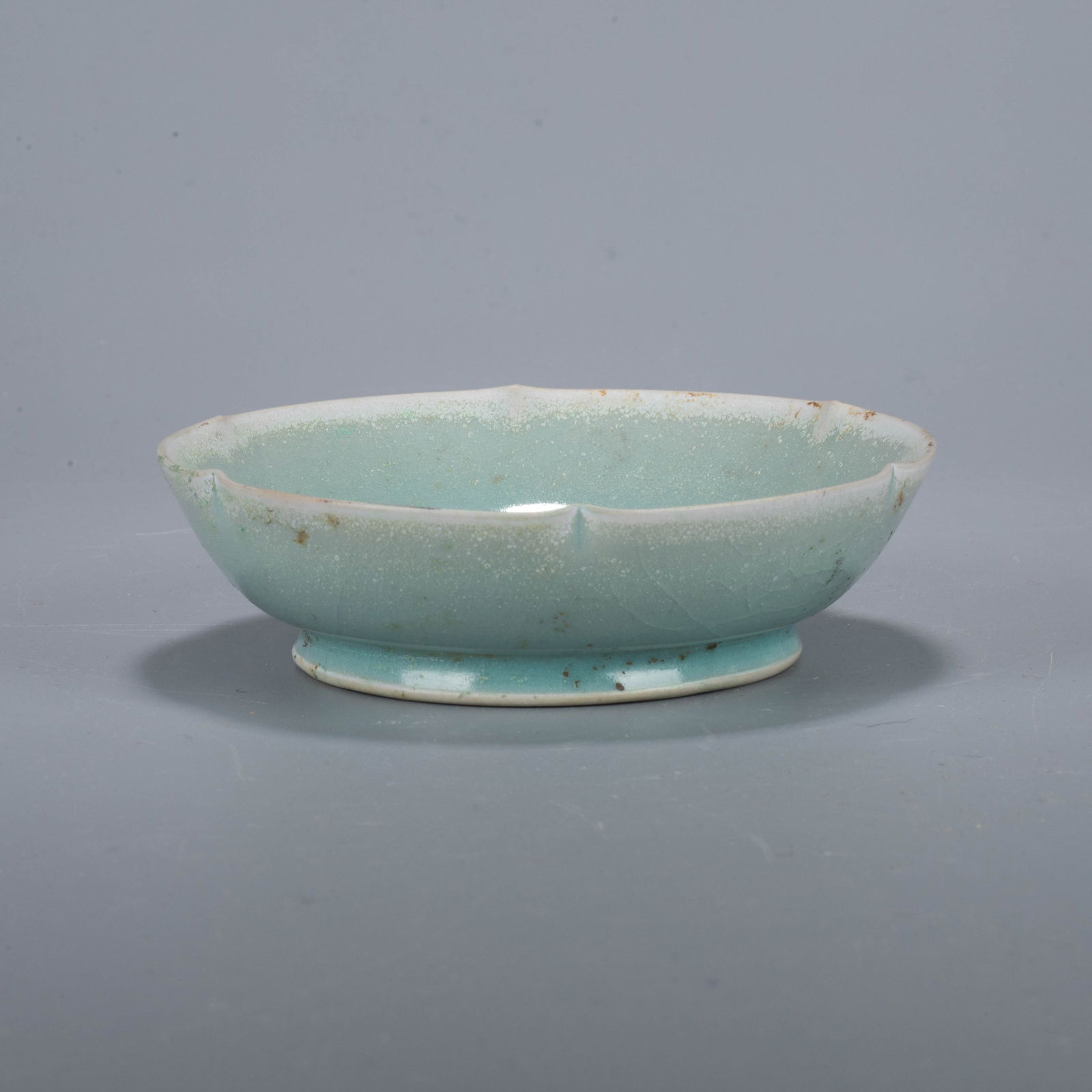 Ru ware lobed dish - 4