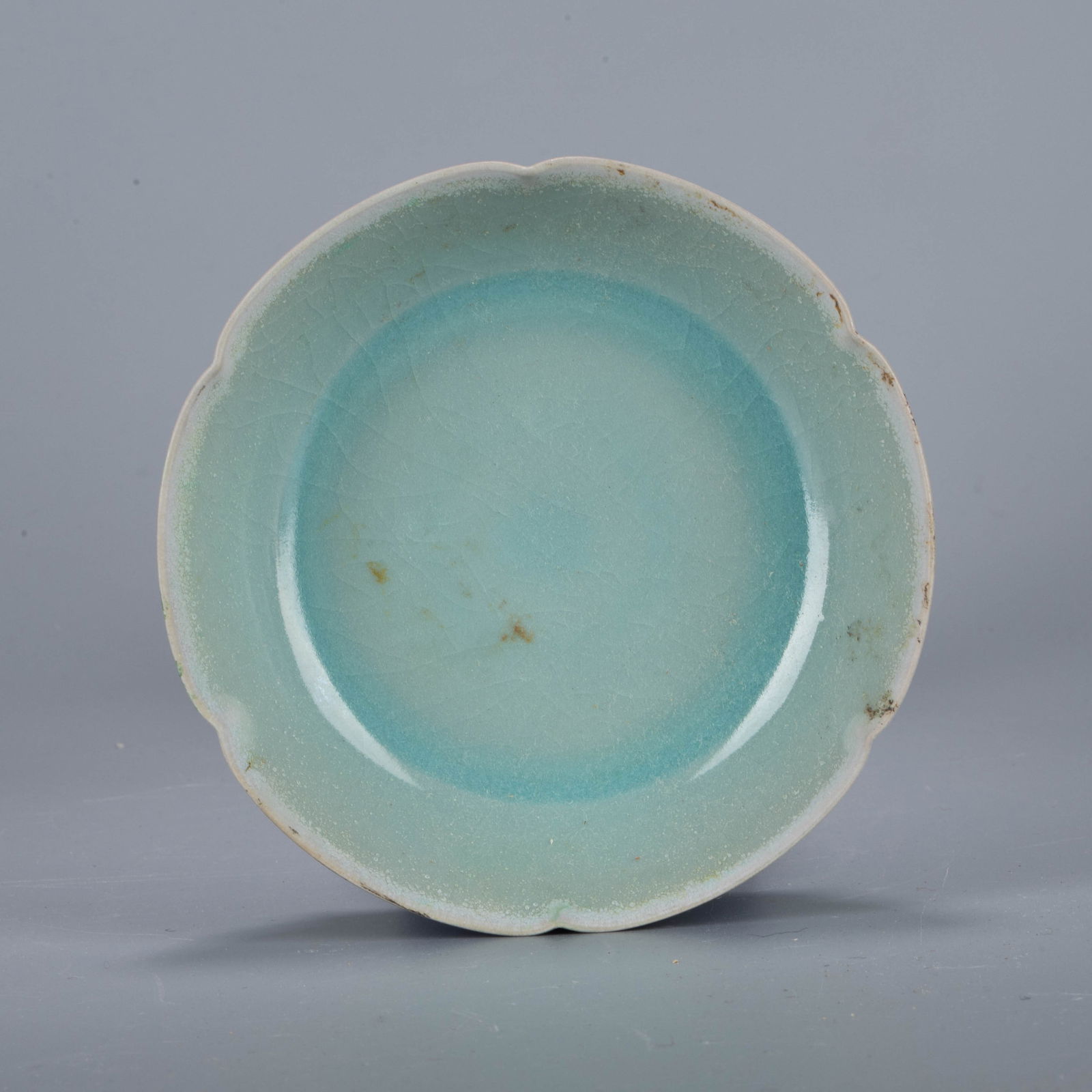 Ru ware lobed dish - 5