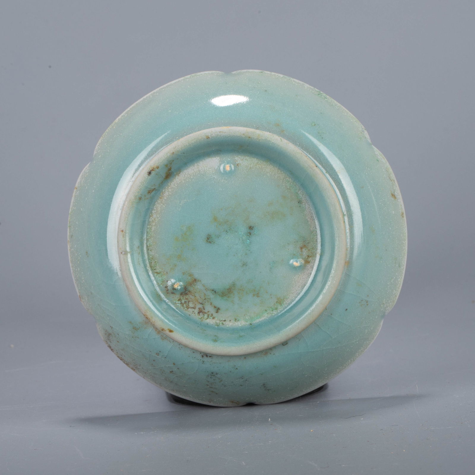 Ru ware lobed dish - 6