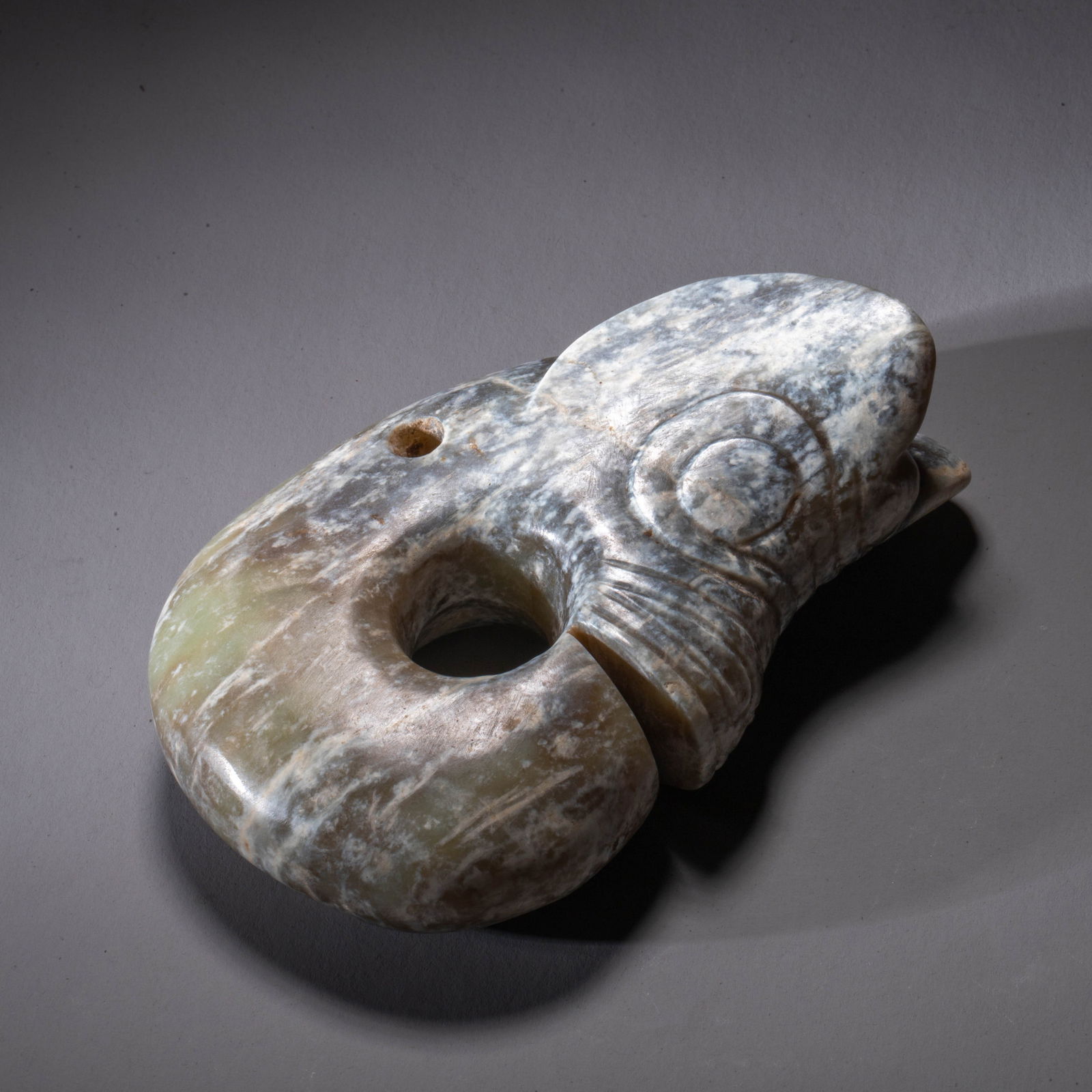 Early Shang Dynasty jade pig-dragon (1 of 7)