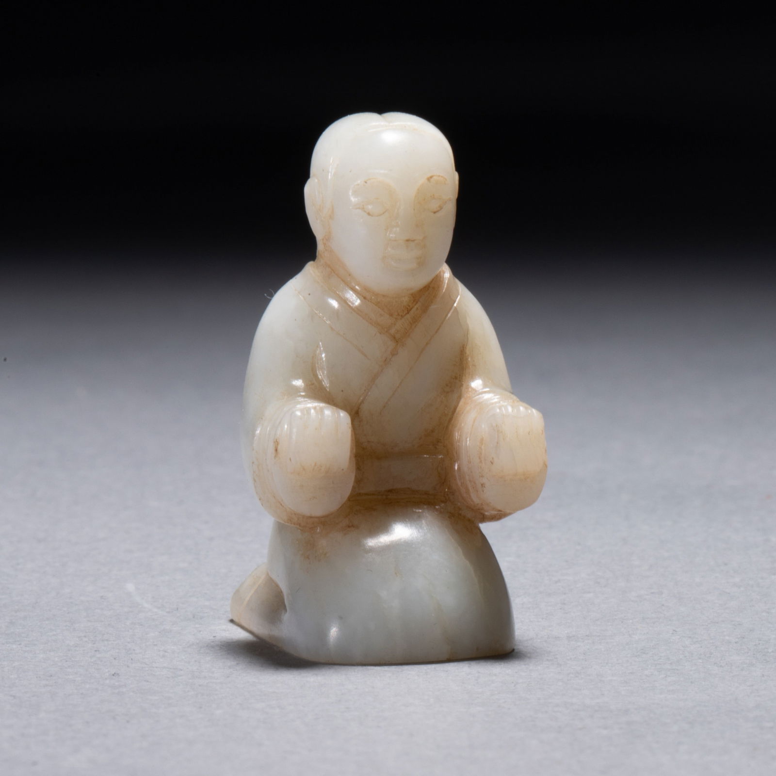 Han Dynasty kneeling jade figure (1 of 5)