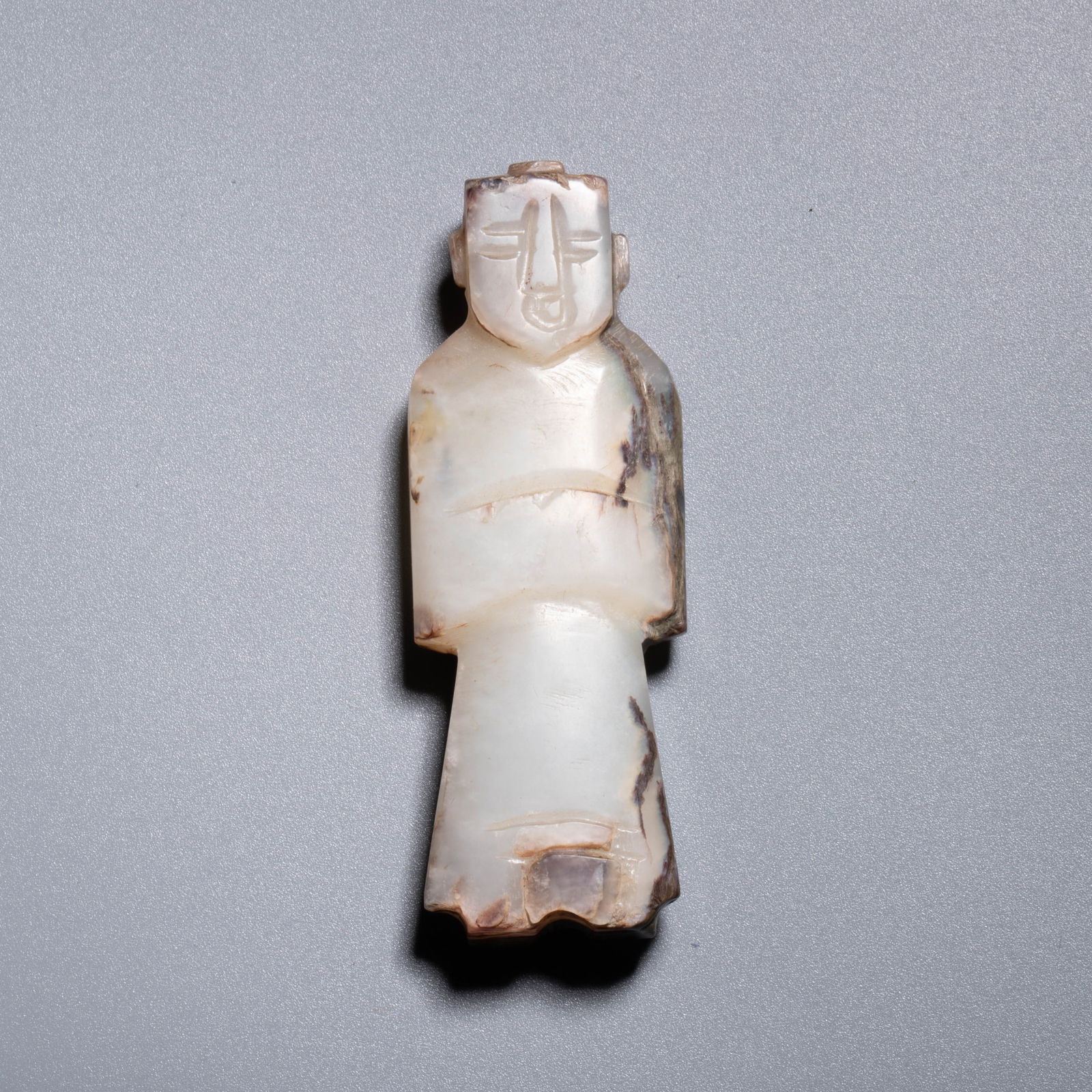 Han Dynasty white jade Wengzhong figure (1 of 5)