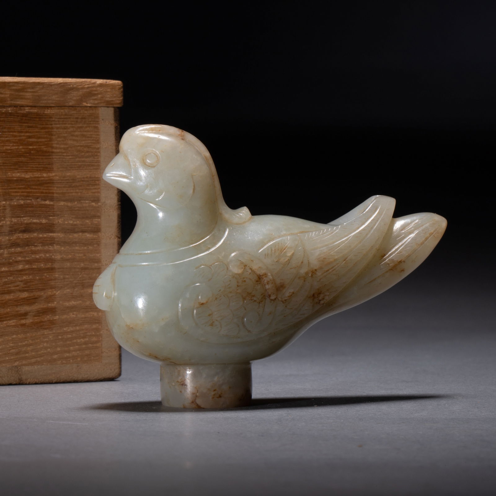 Song Dynasty bird-shaped jade walking stick: Song Dynasty bird-shaped jade walking stick