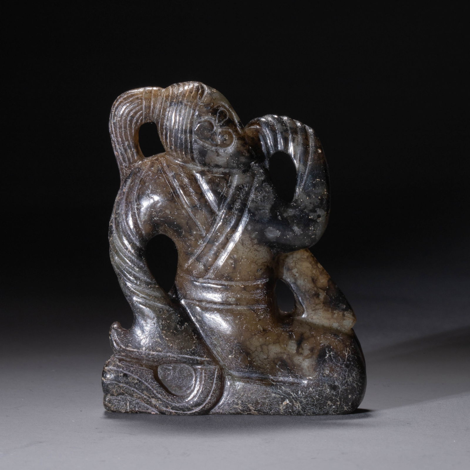Song Dynasty black jade carved figure ornament (1 of 5)