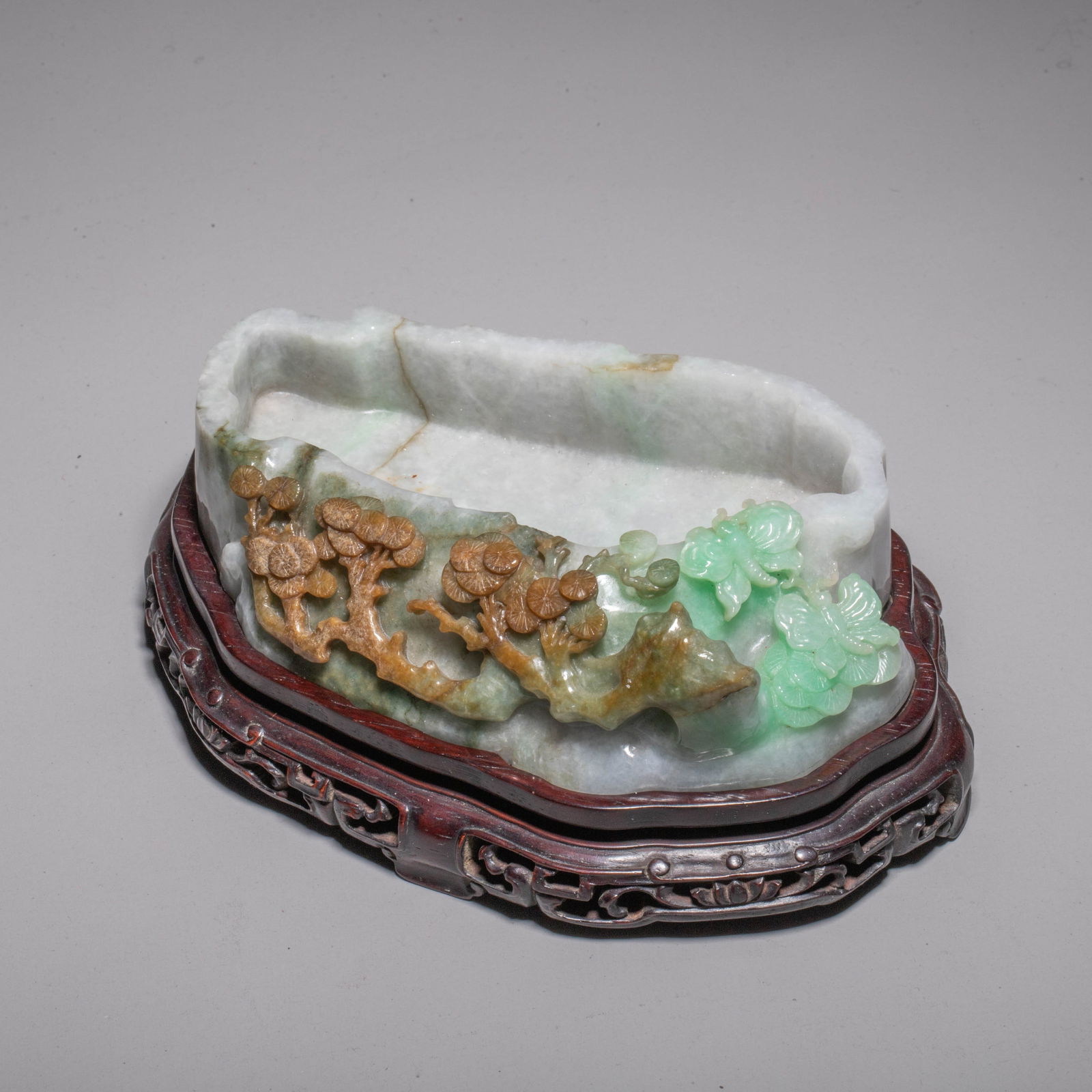 Jadeite Carved Brush Washer (1 of 7)