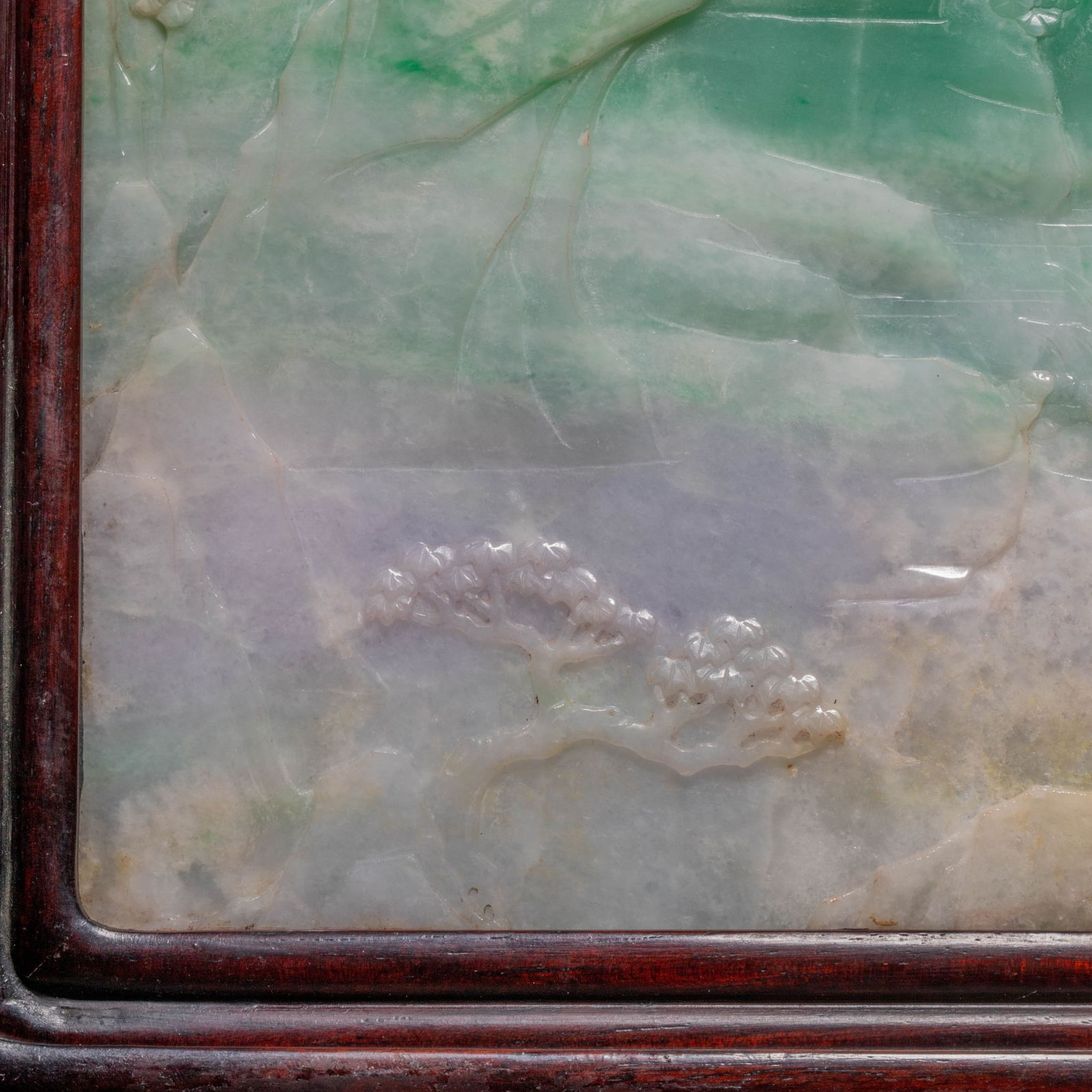 Landscape Pattern Jade Table Screen - 10