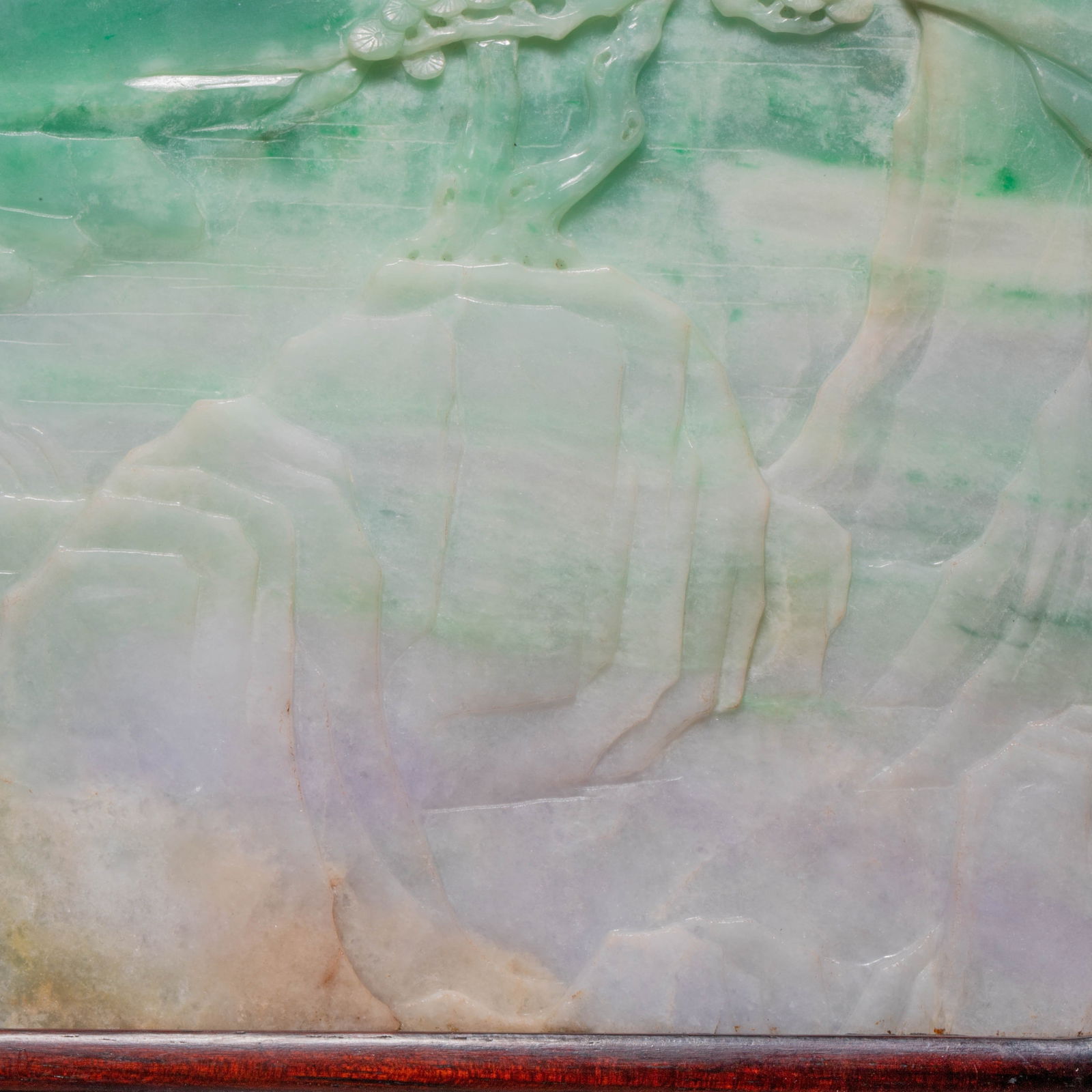 Landscape Pattern Jade Table Screen - 11