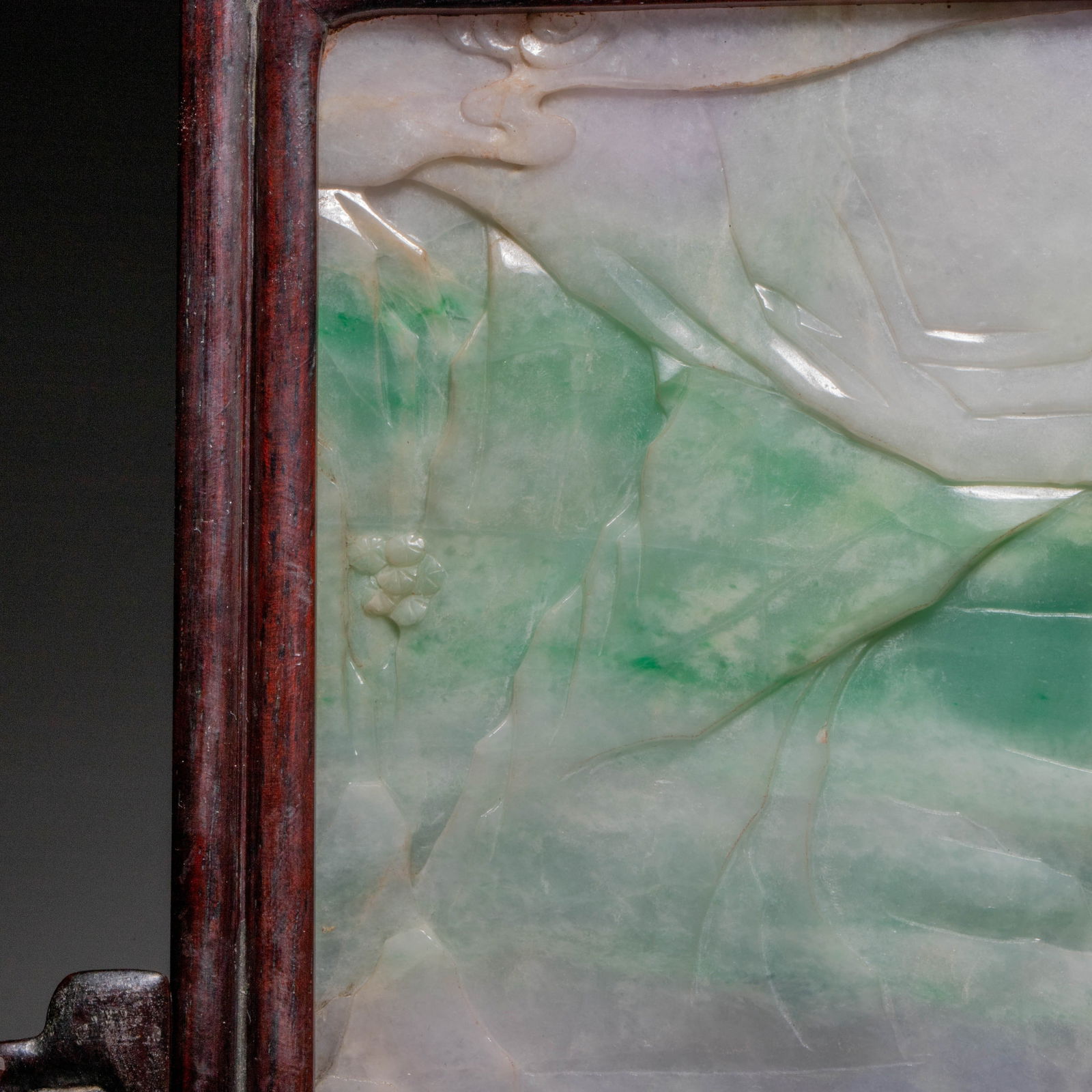 Landscape Pattern Jade Table Screen - 12