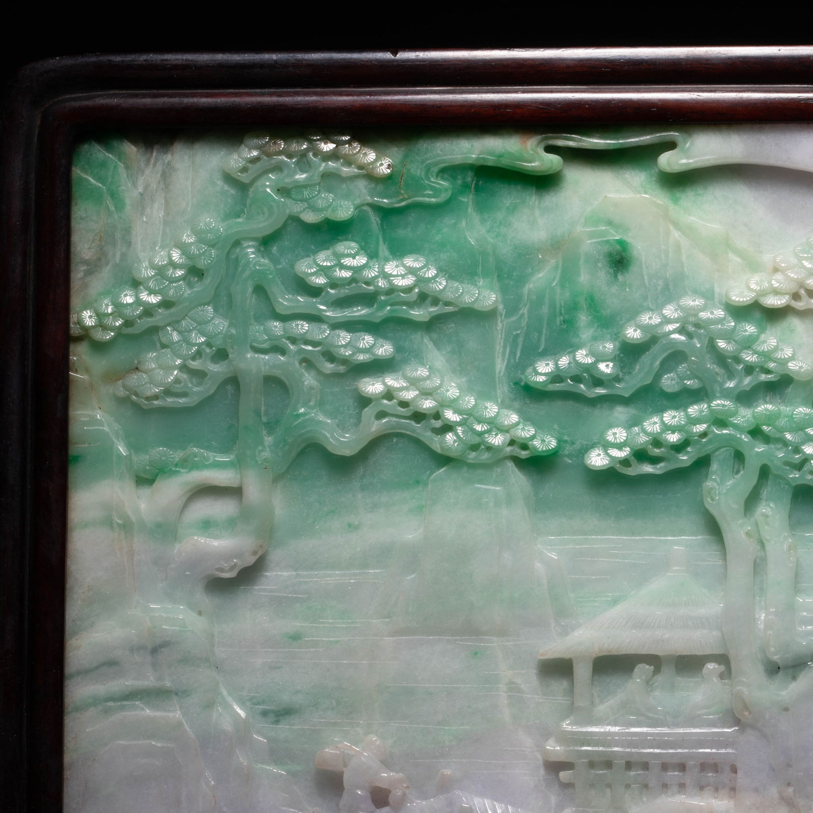 Landscape Pattern Jade Table Screen - 3